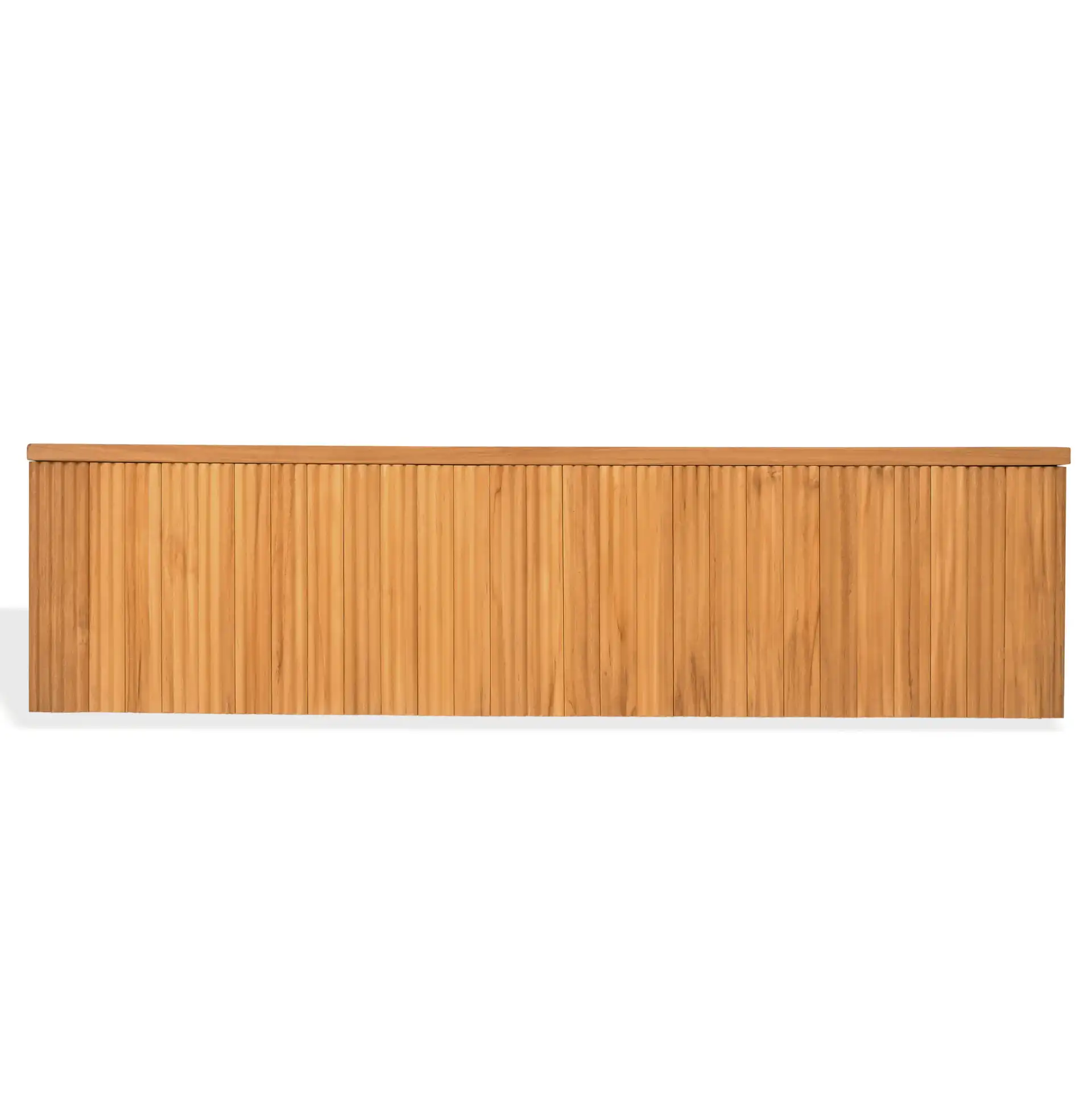St Lucia Teakwood Coffee Table in Natural, detail view