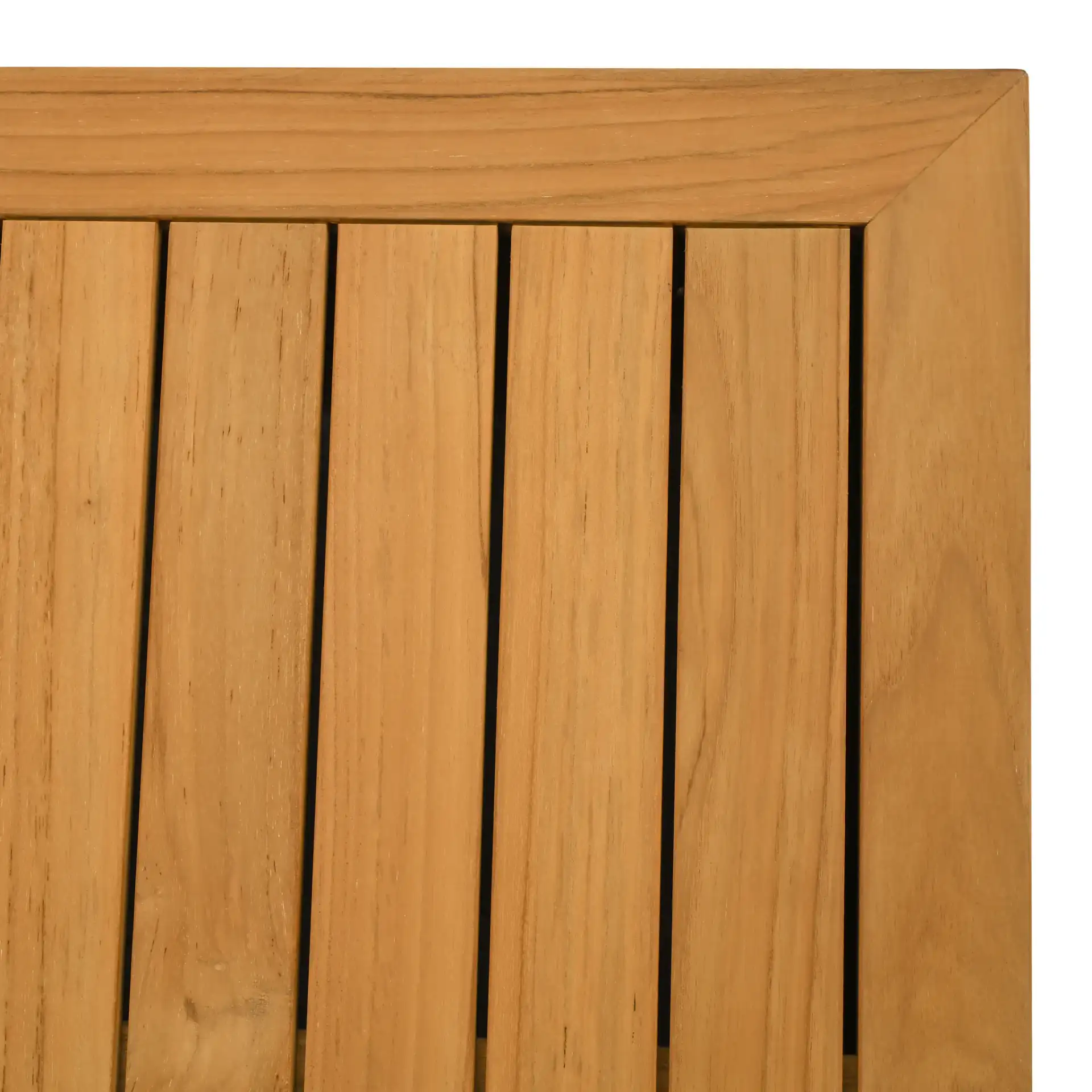 St Lucia Teakwood Coffee Table in Natural in a styled room