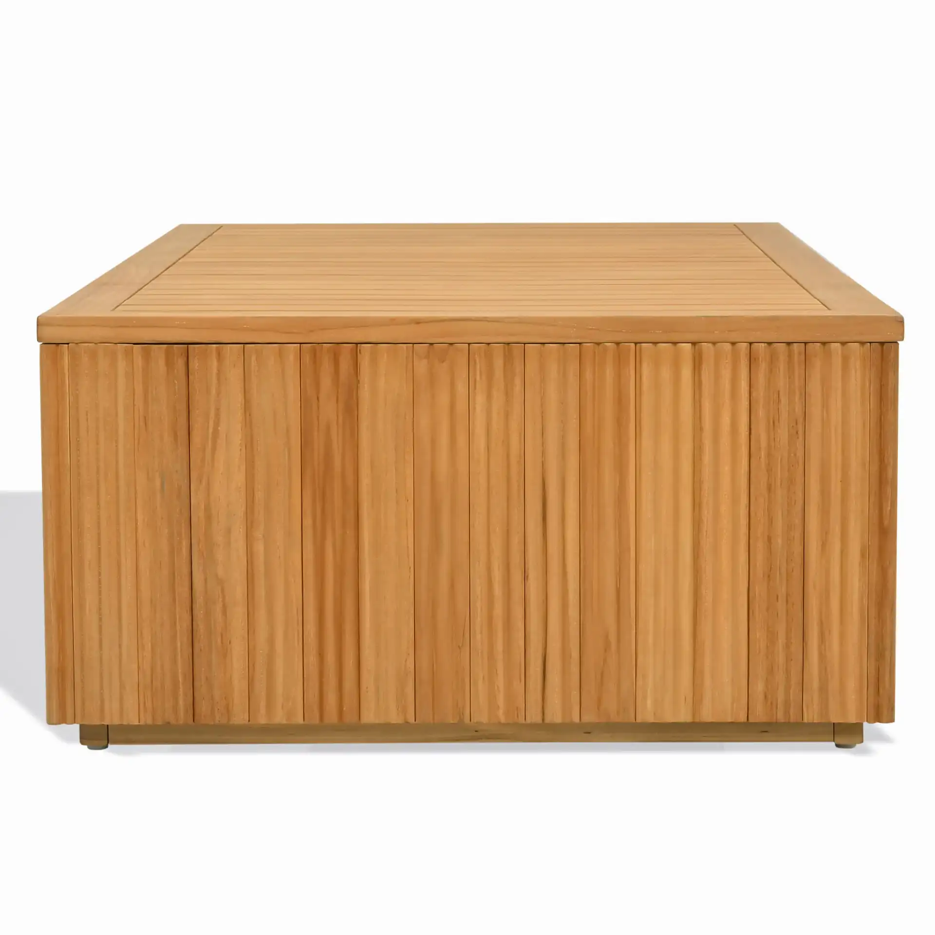 St Lucia Teakwood Coffee Table in Natural, detail view