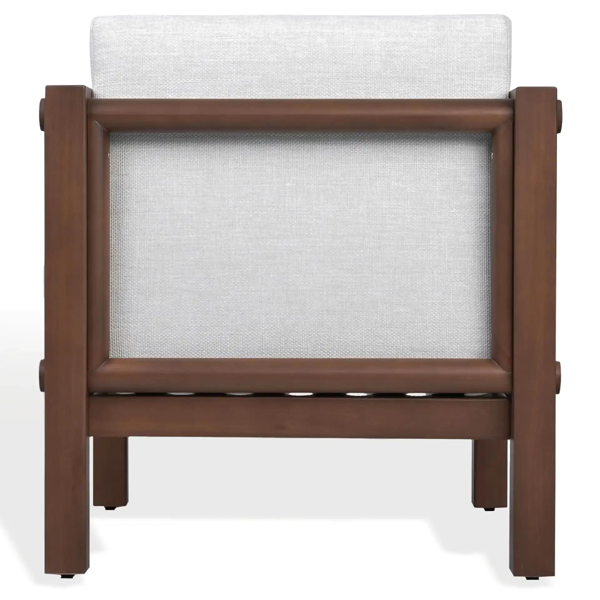 Cruise Eucalyptus Patio Chair in Walnut / White, detail view