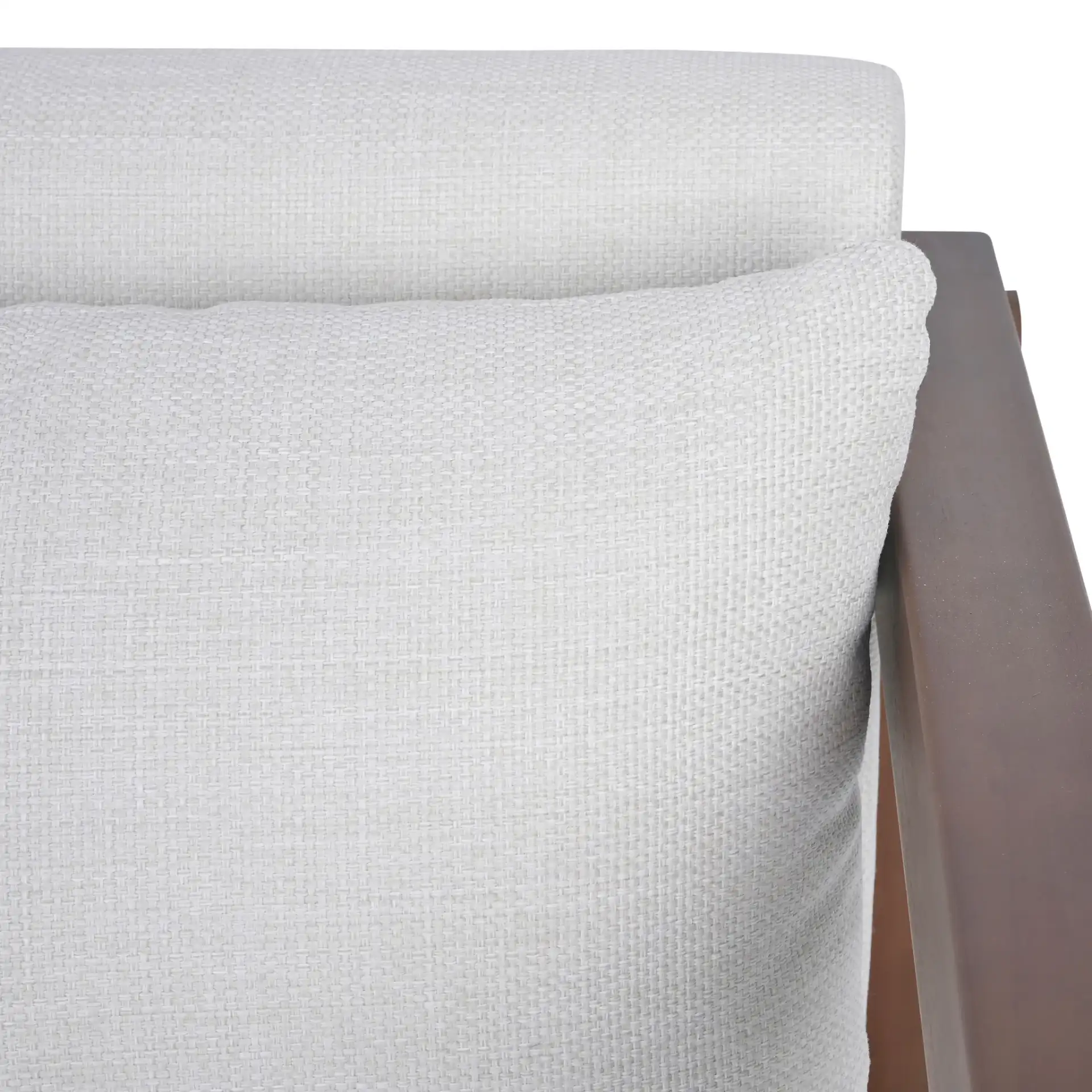 Cruise Eucalyptus Patio Chair in Walnut / White in a styled room