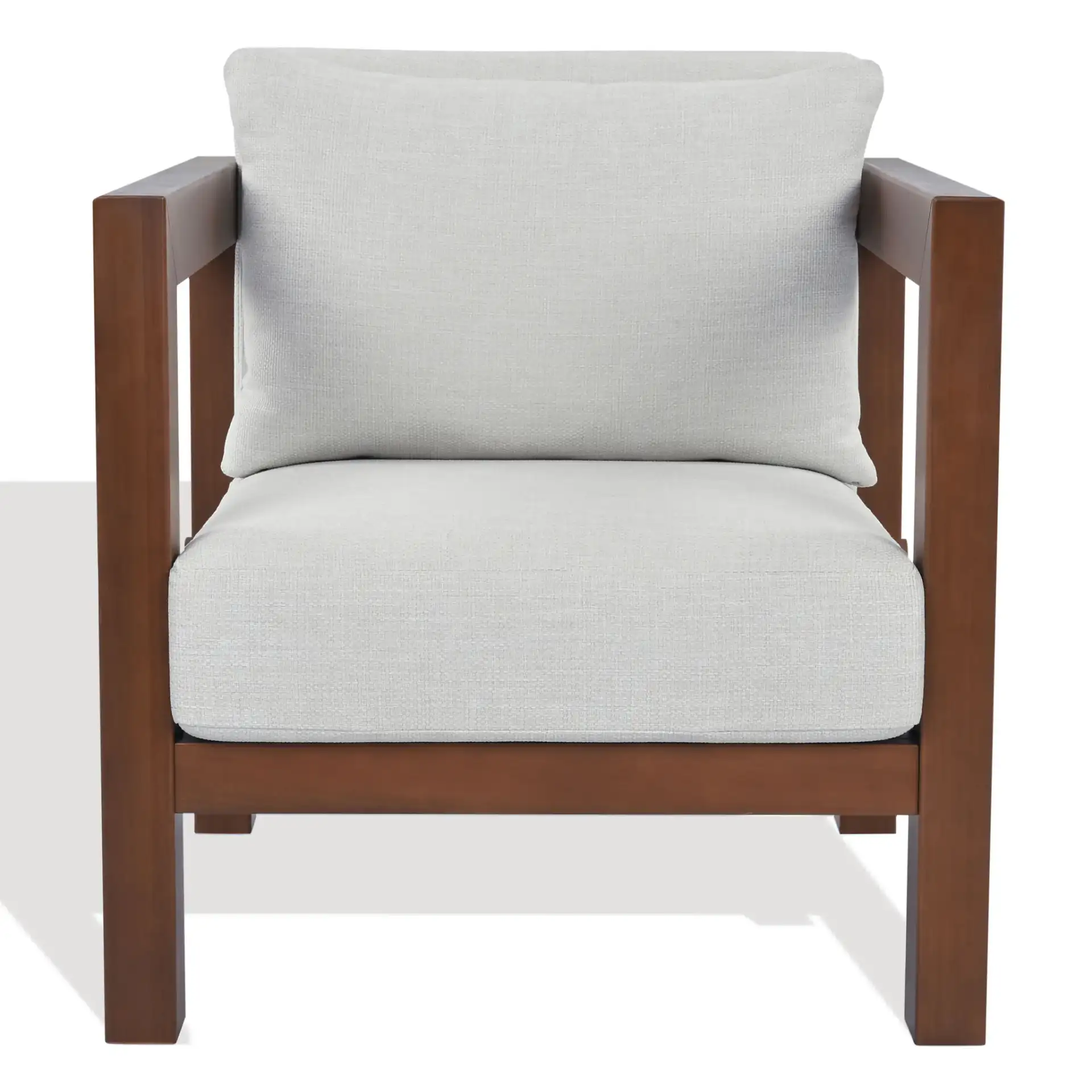Cruise Eucalyptus Patio Chair in Walnut / White, detail view