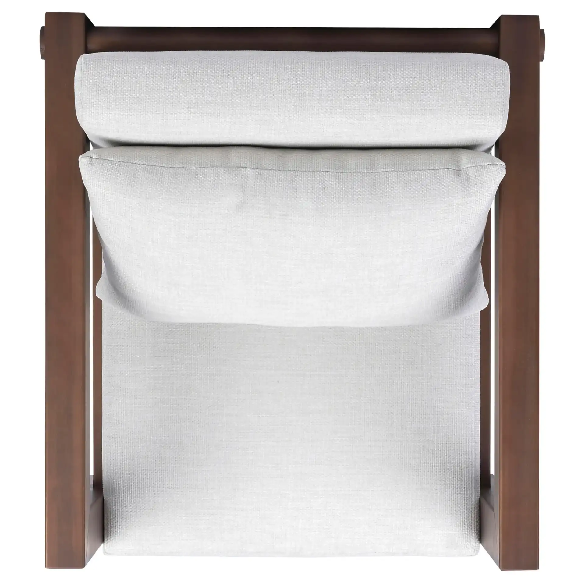 Cruise Eucalyptus Patio Chair in Walnut / White, detail view