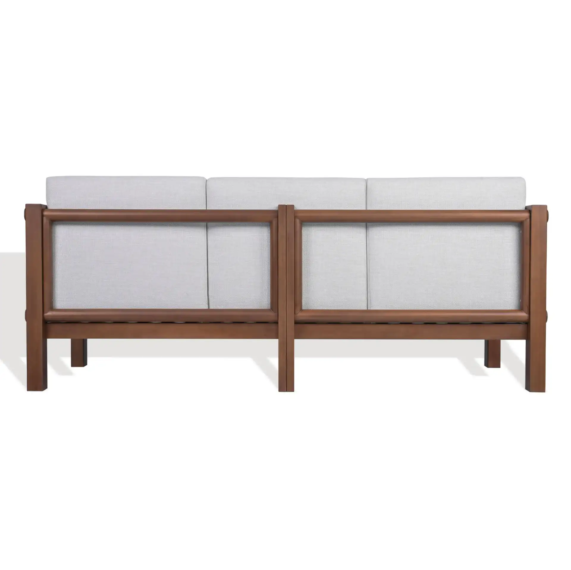 Cruise Eucalyptus Patio Sofa in Walnut / White, detail view
