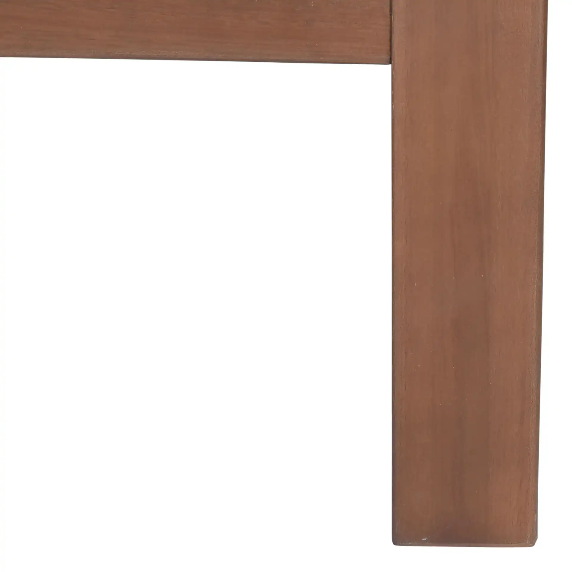 Cruise Eucalyptus Patio Sofa in Walnut / White in a styled room
