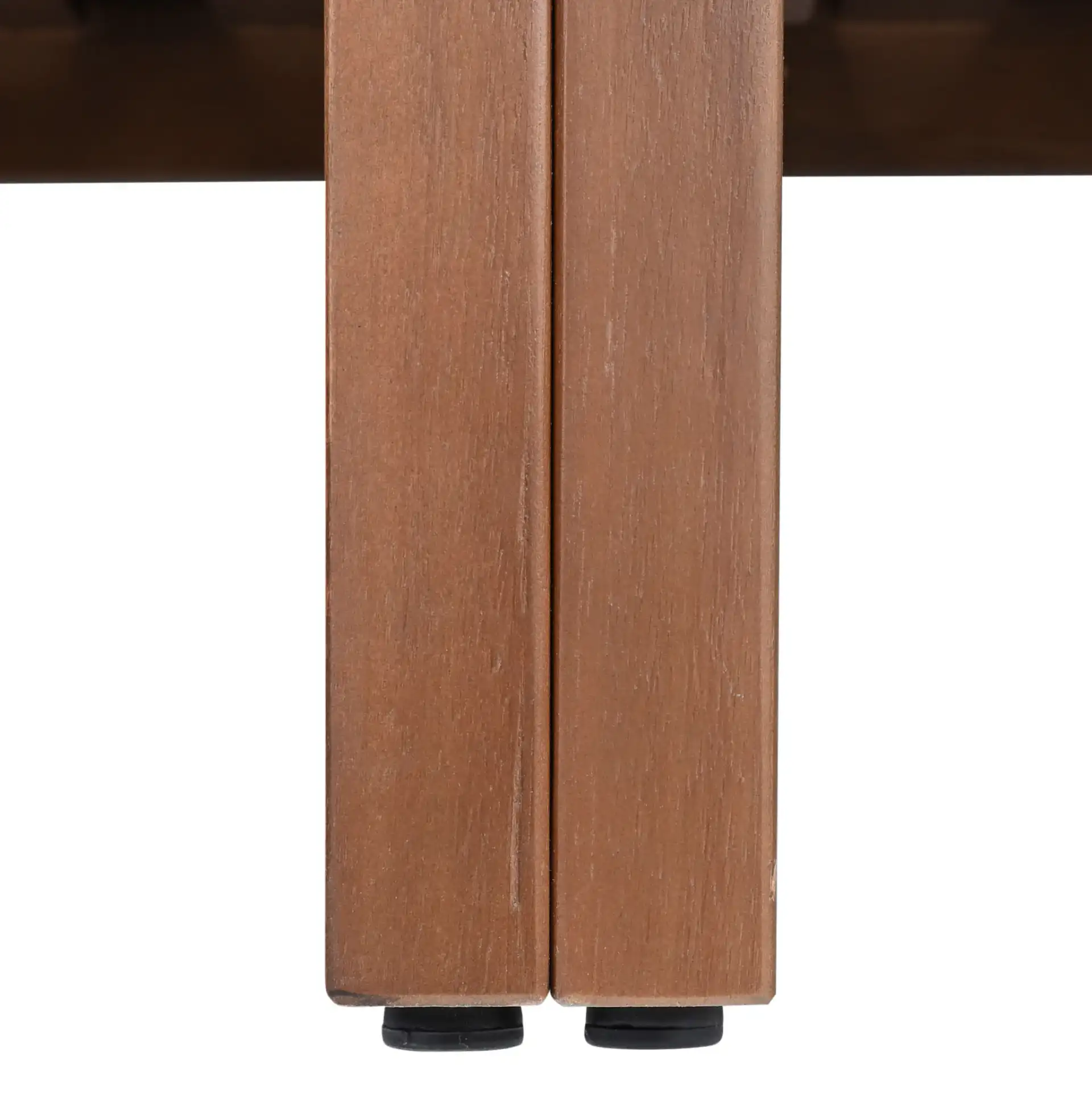 Cruise Eucalyptus Patio Sofa in Walnut / White in a styled room