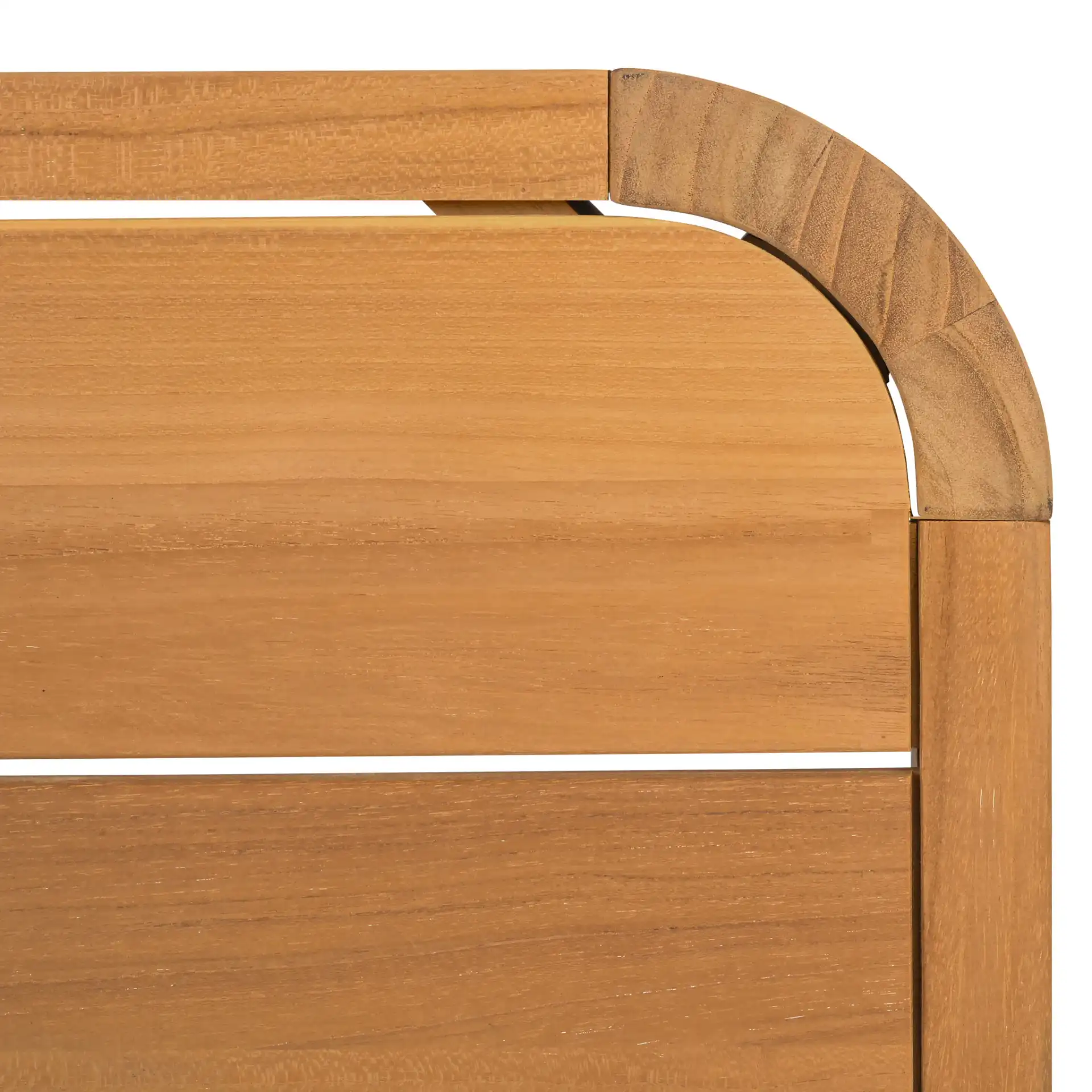 Leilani Teak Accent Table in Natural Teak in a styled room