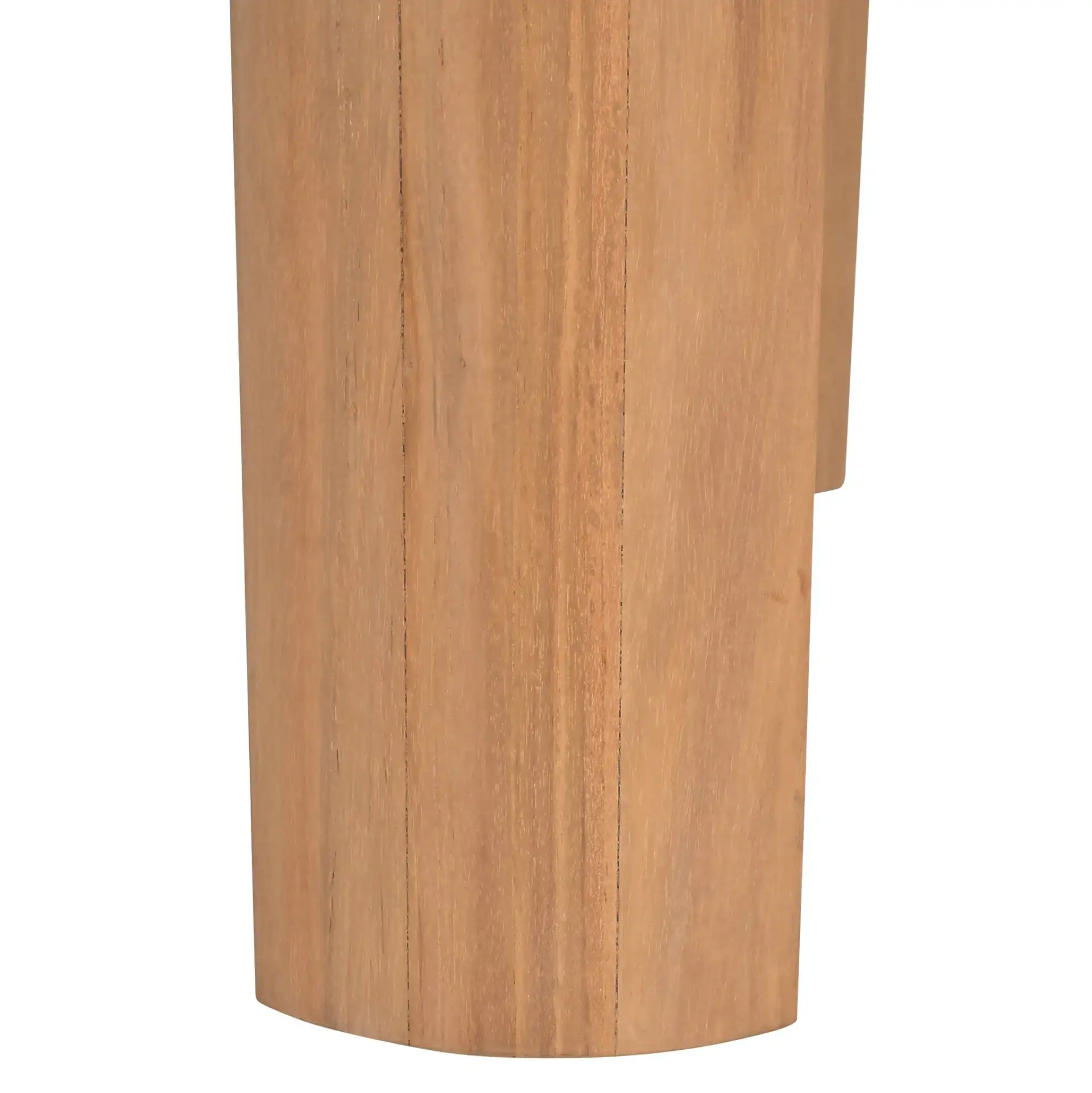Leilani Teak Accent Table in Natural Teak in a styled room