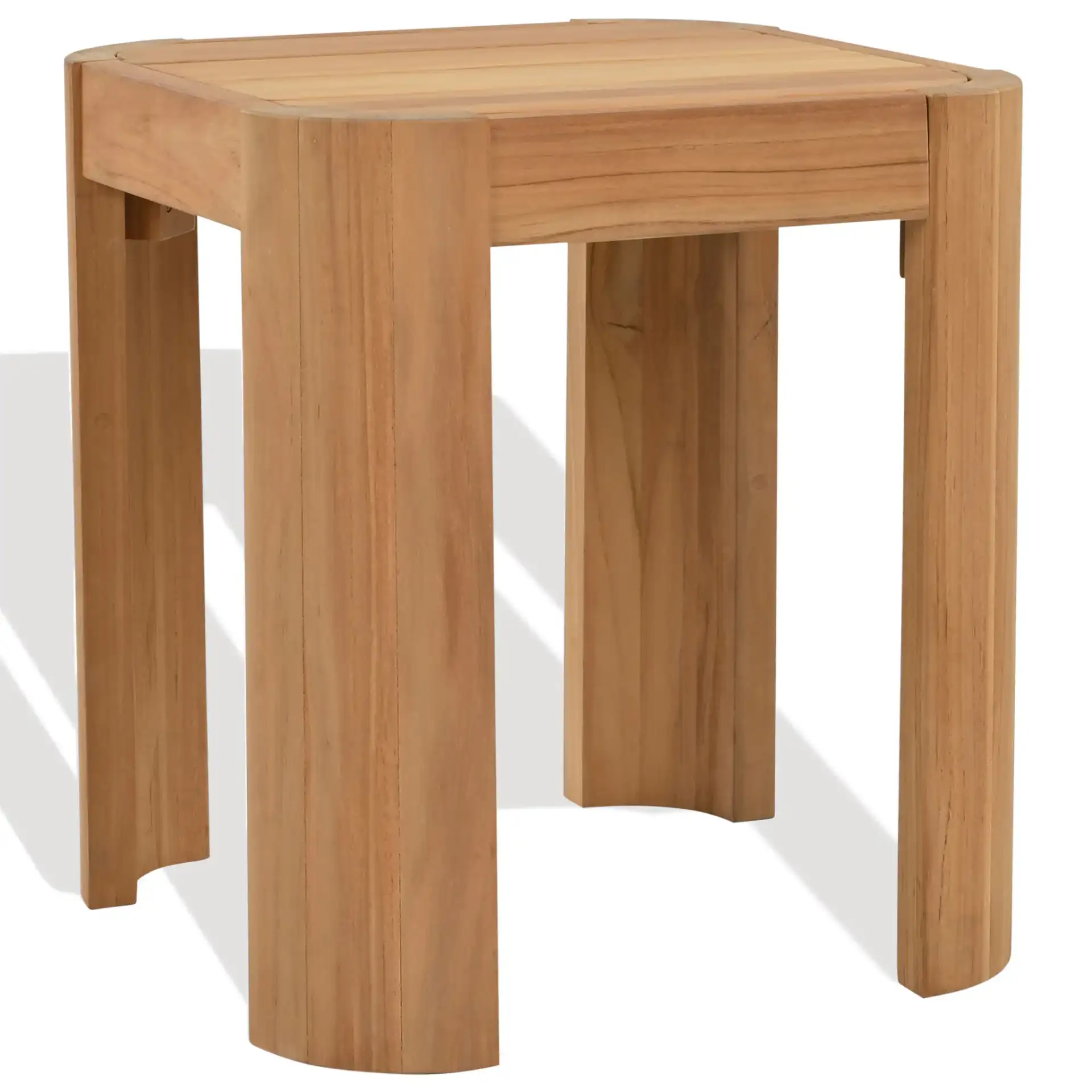 Leilani Teak Accent Table in Natural Teak, detail view