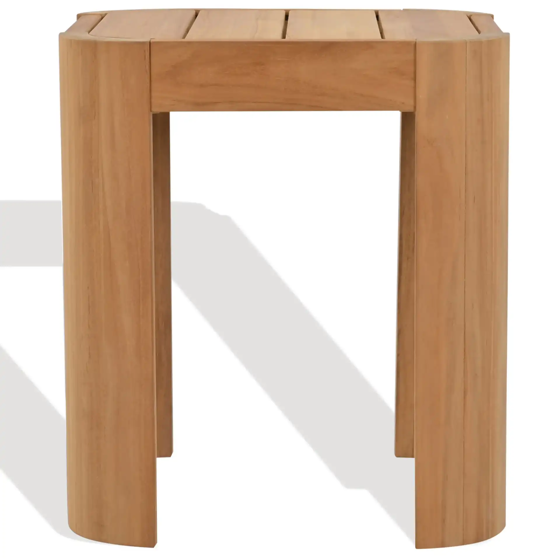Leilani Teak Accent Table in Natural Teak, detail view