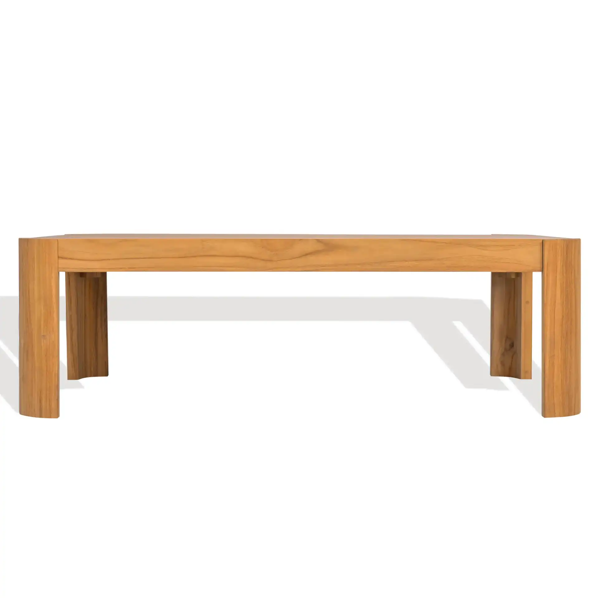 Leilani Teak Coffee Table in Natural Teak, detail view