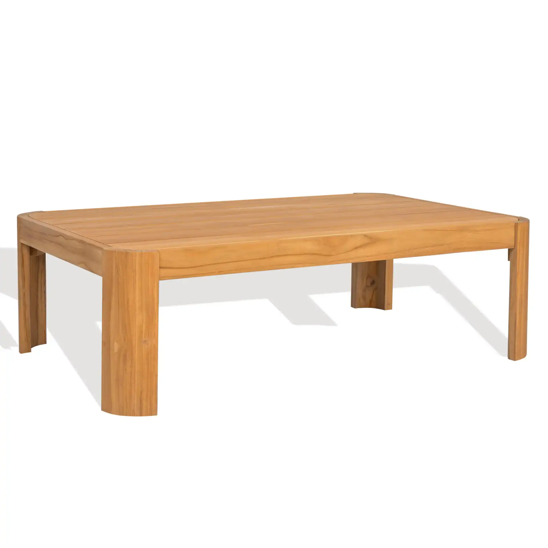 Leilani Teak Coffee Table in Natural Teak, detail view