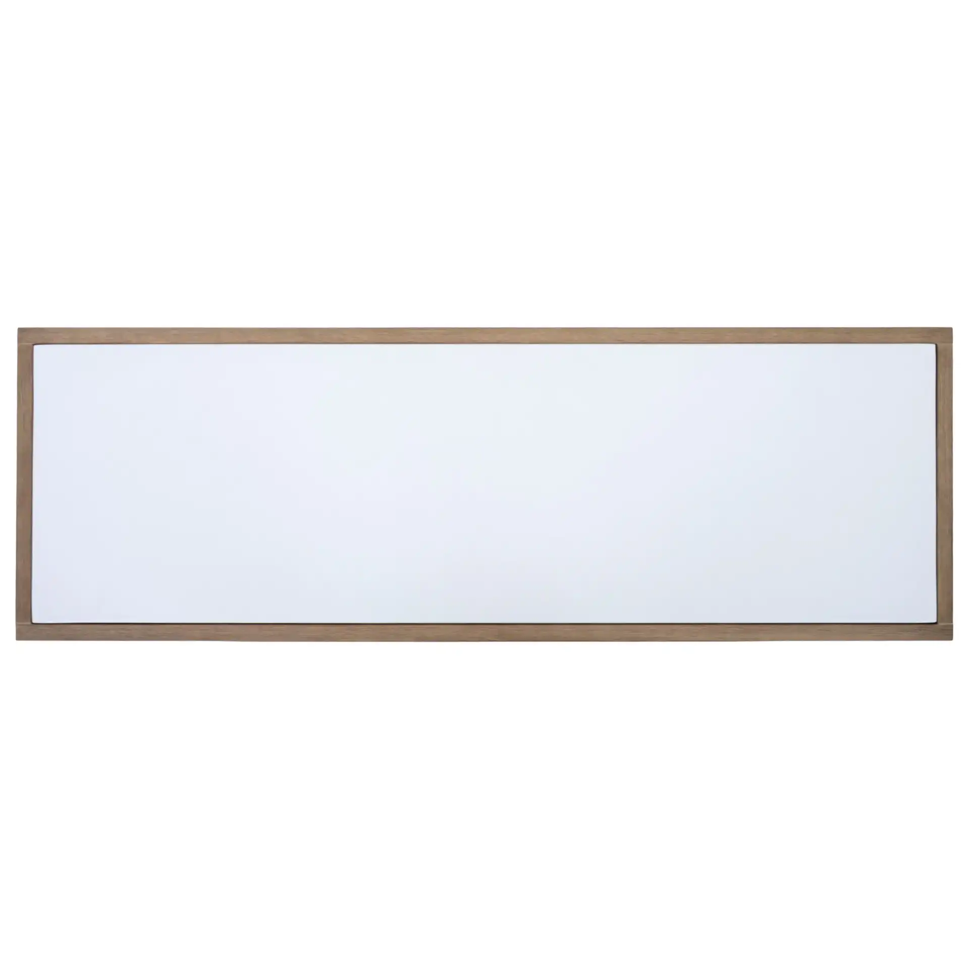 Aolani Eucalyptus Wood Outdoor Console Table in Natural / White, detail view