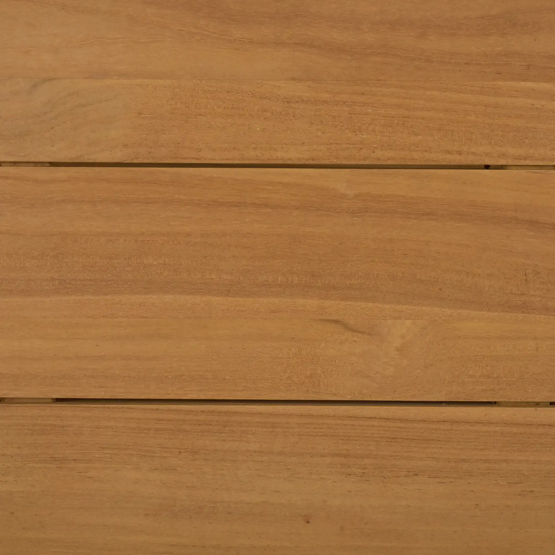 Cove Teak Outdoor Coffee Table in Natural, detail view