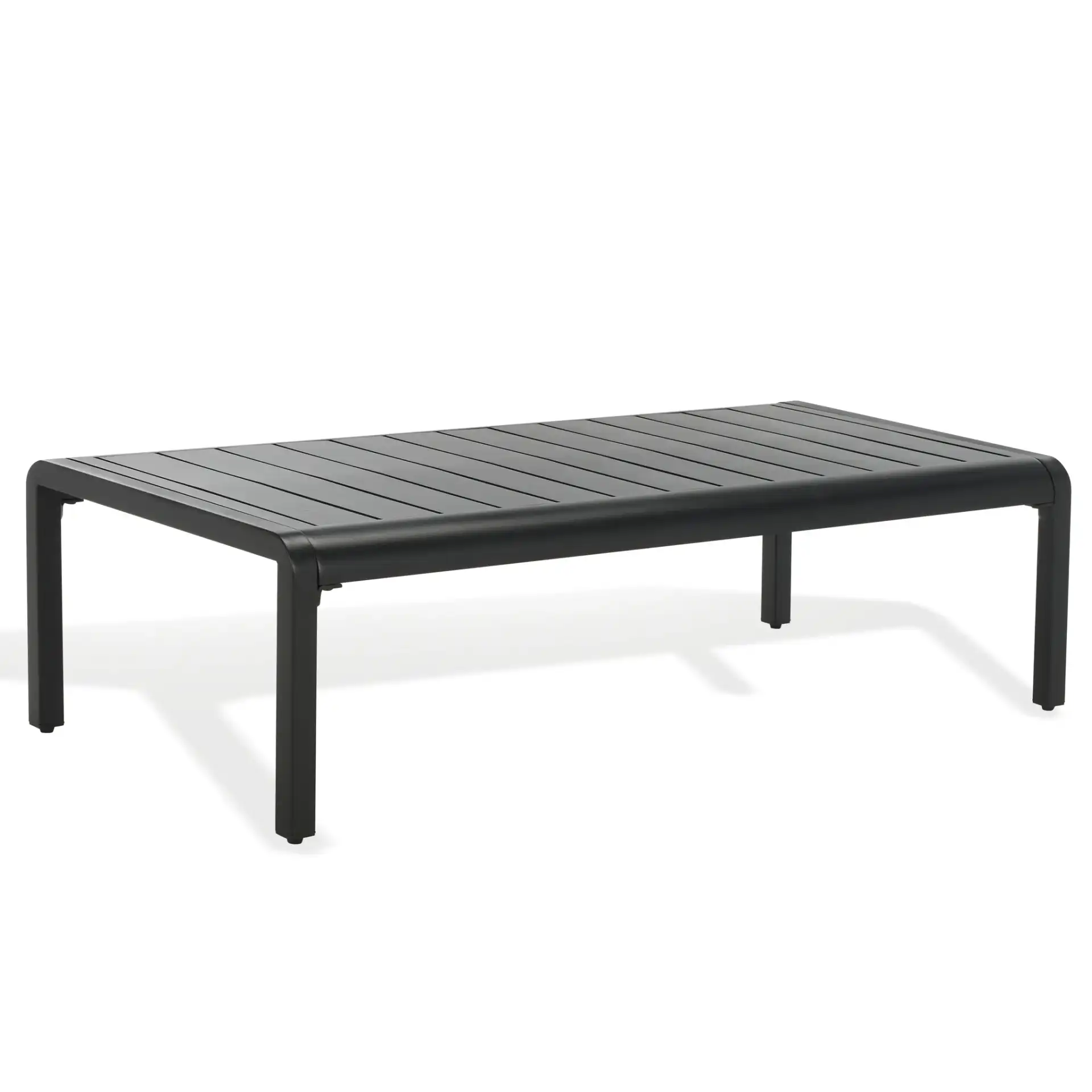 Guam Outdoor Coffee Table in Black, detail view