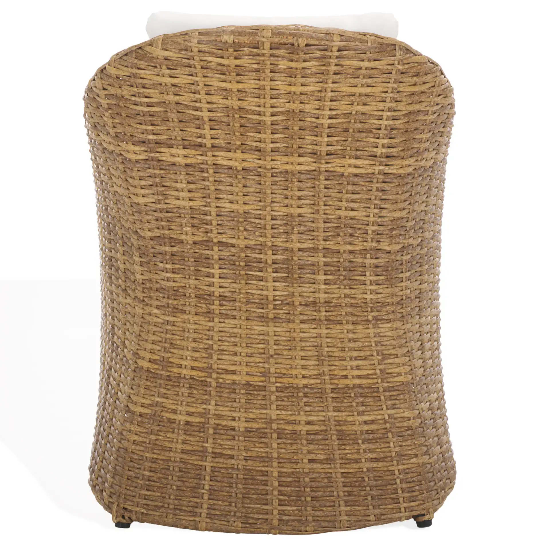 Melbourne Wicker Dining Chair in Natural / White, detail view