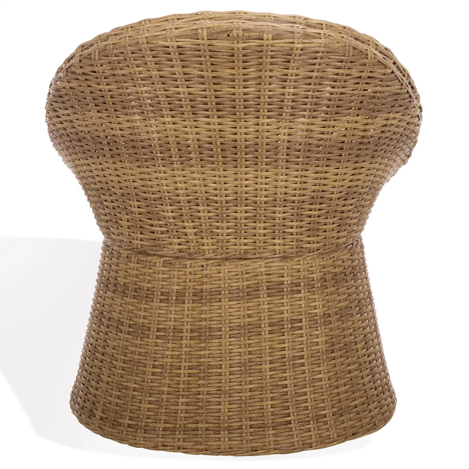 Lynsee Wicker Patio Chair in Natural, detail view