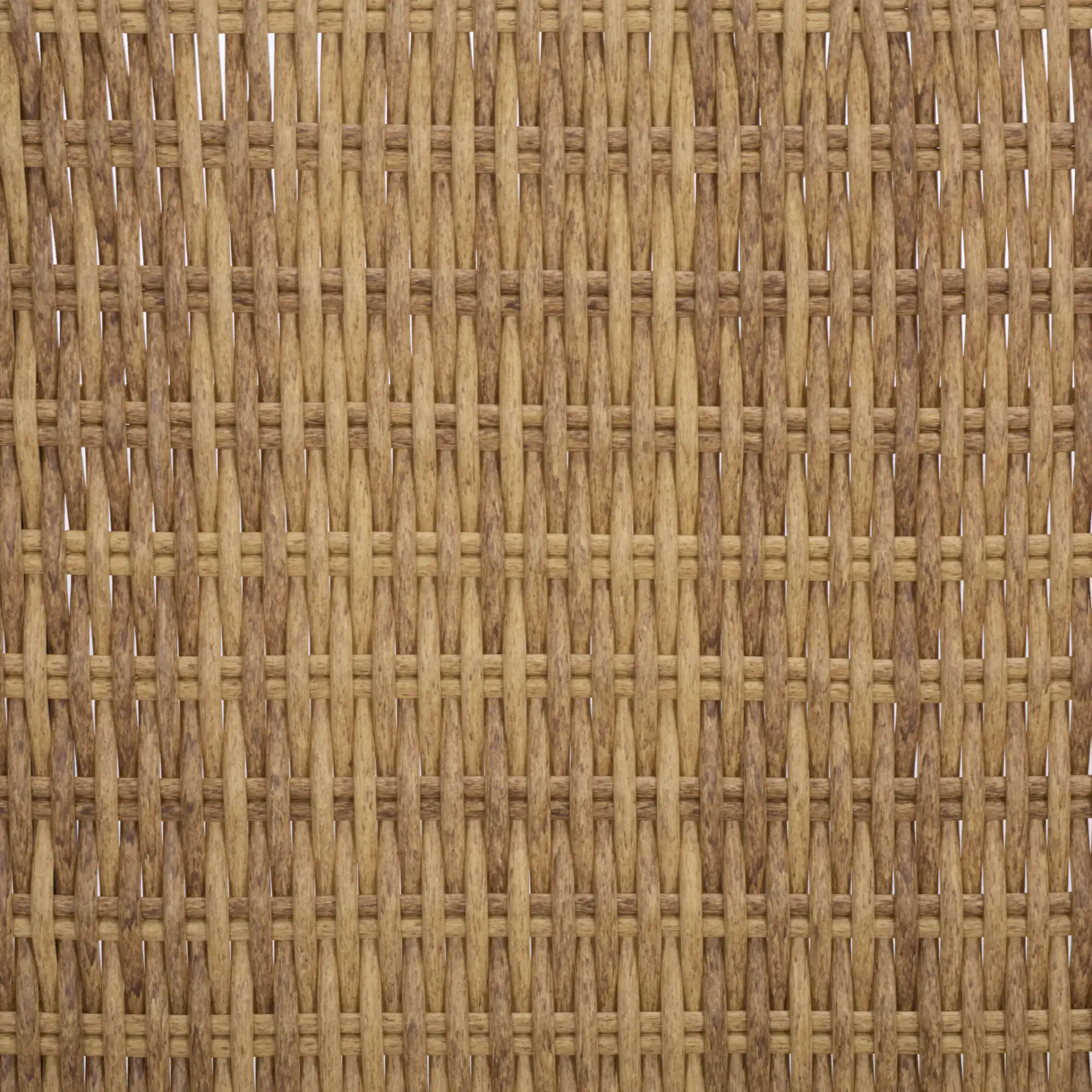 Lynsee Wicker Bench in Natural, detail view