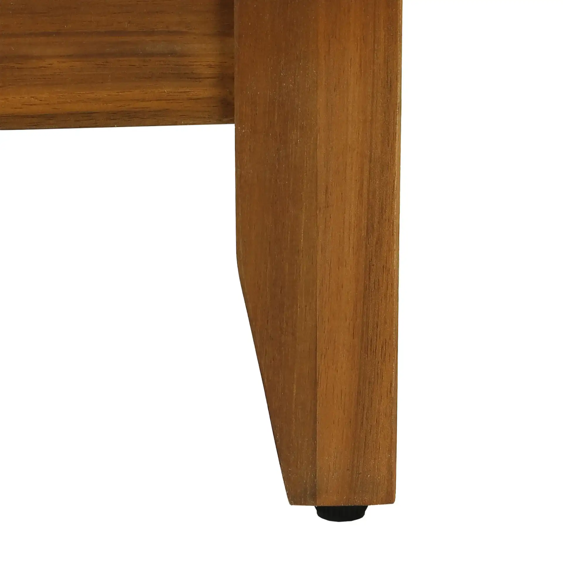 Pompeii Rattan Patio Coffee Table in Natural, detail view