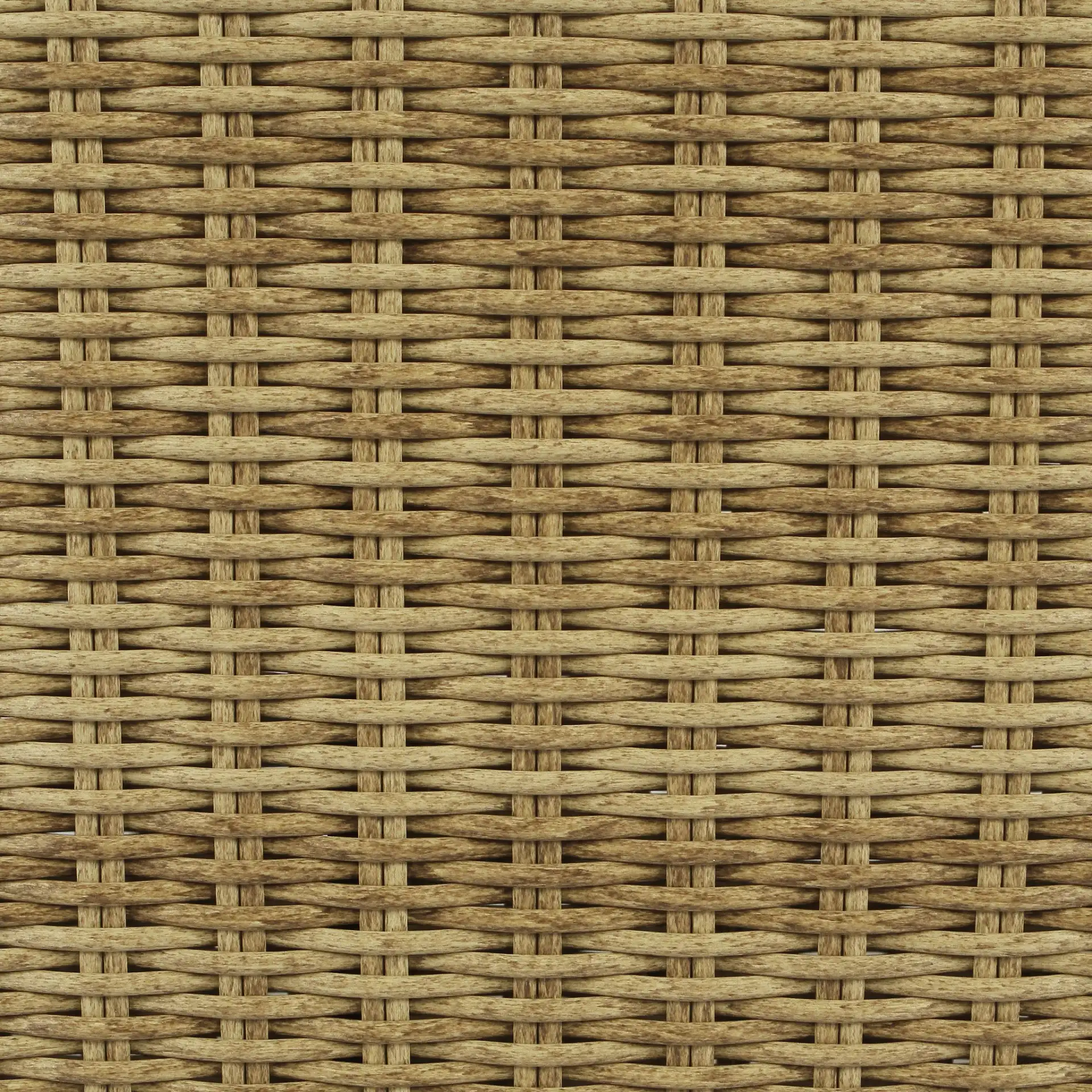 Pompeii Rattan Patio Coffee Table in Natural, detail view