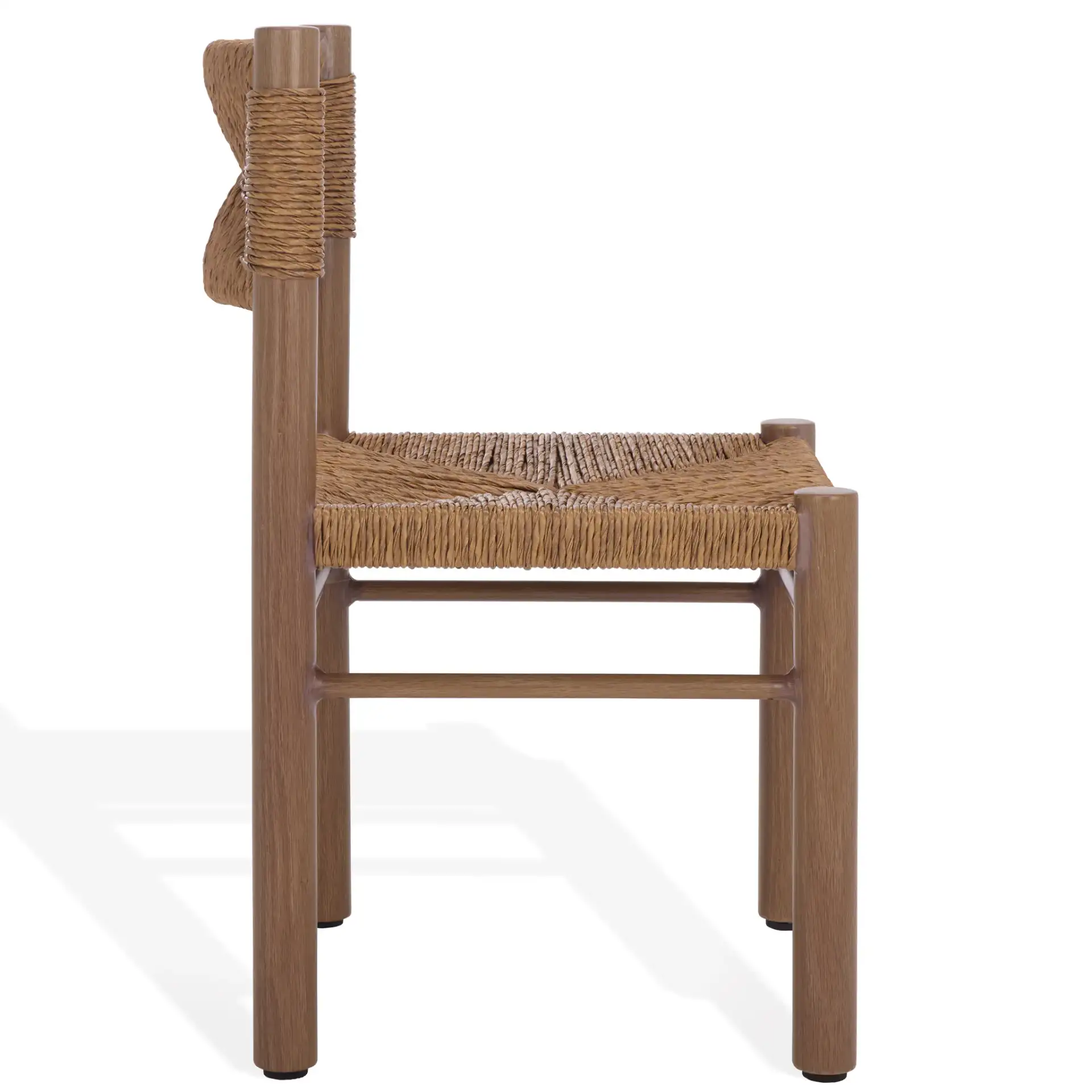 Romona Outdoor Dining Chair (Set of 2) in Brown, detail view