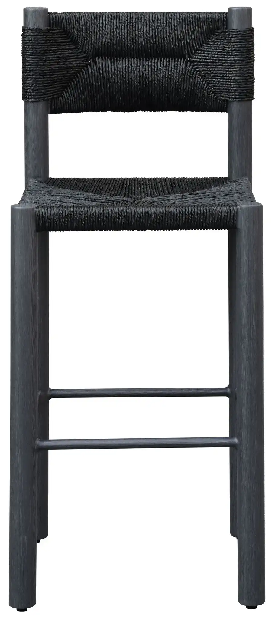 Romona Outdoor Barstool (Set of 2) in Black, detail view