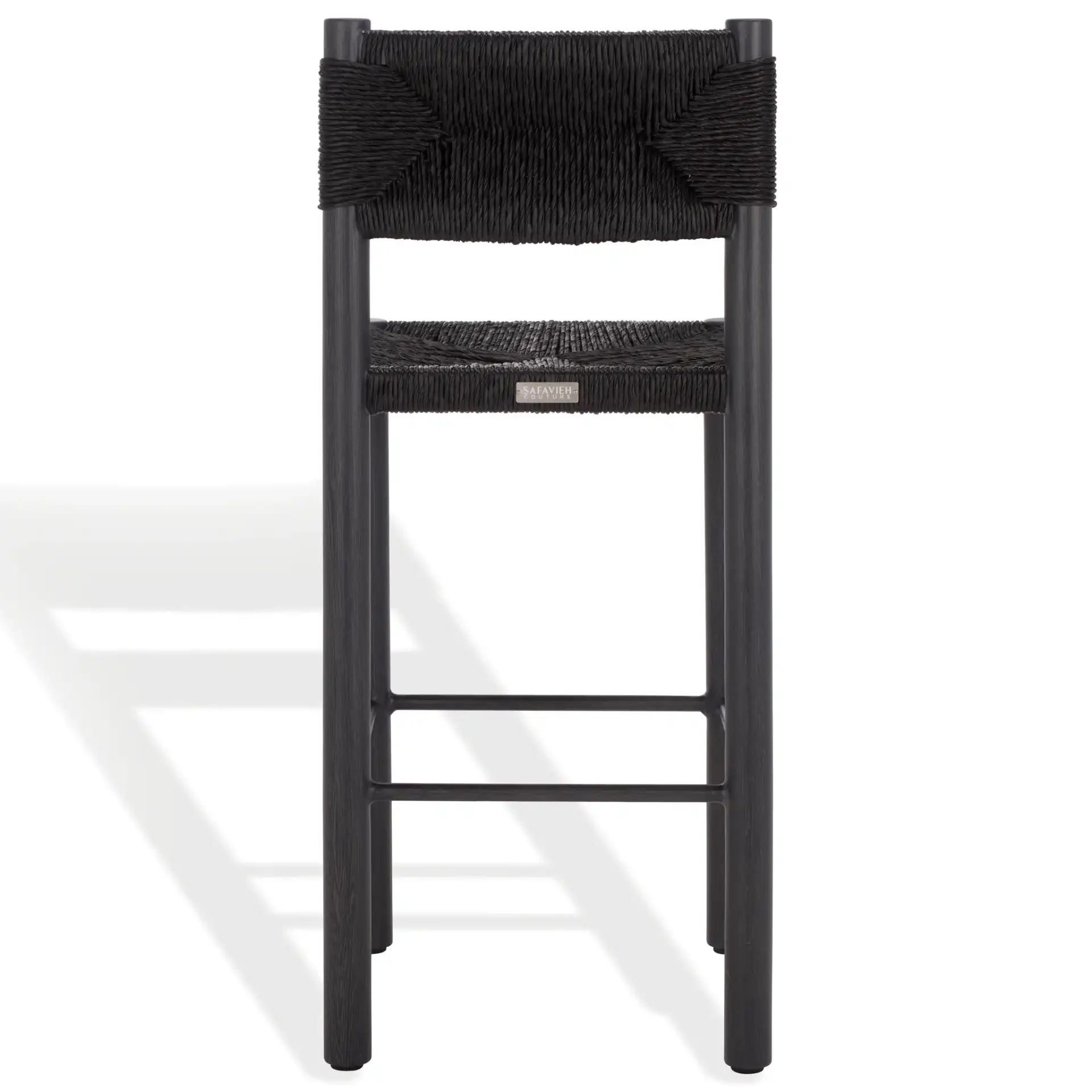 Romona Outdoor Barstool (Set of 2) in Black, detail view