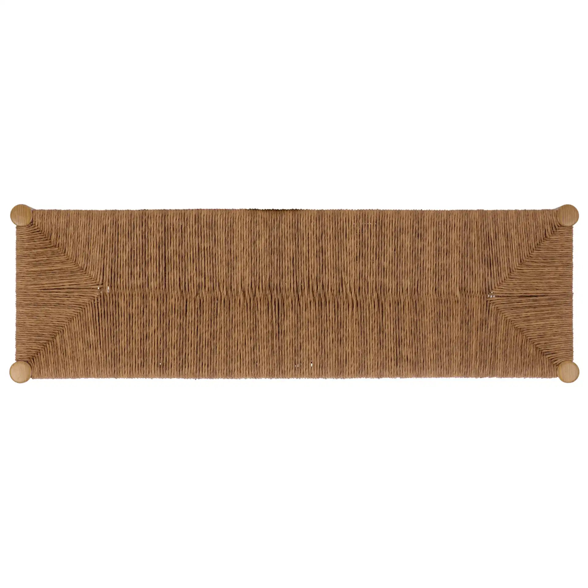Romona Outdoor Bench in Natural, detail view