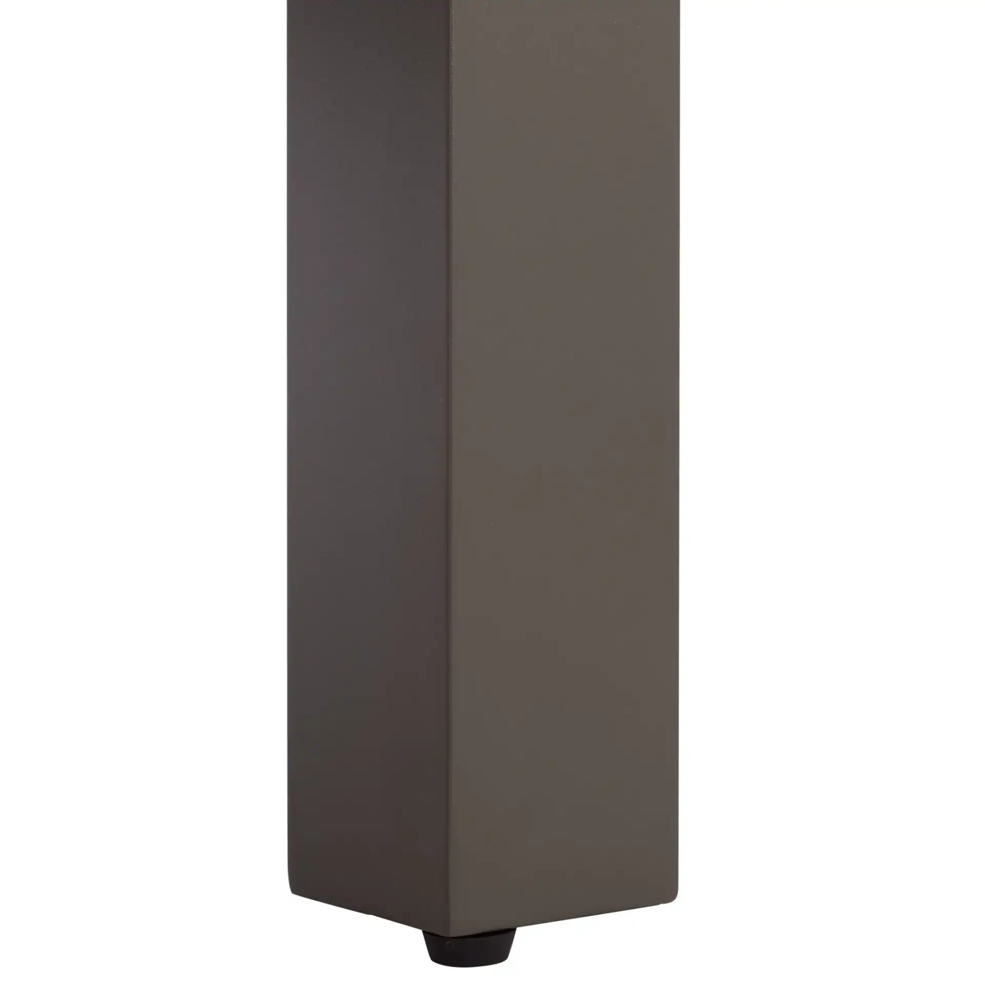 Donaldo Aluminum Coffee Table in Dark Gray in a styled room