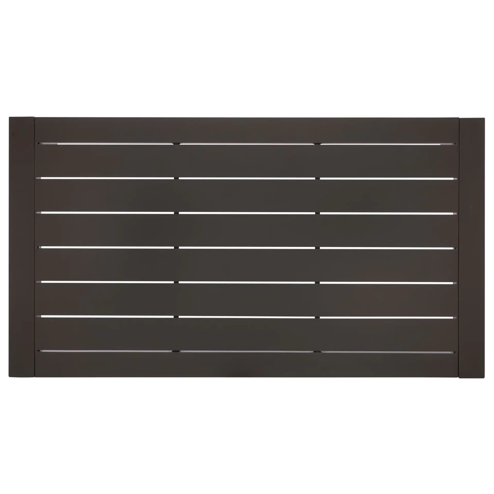 Donaldo Aluminum Coffee Table in Dark Gray, detail view