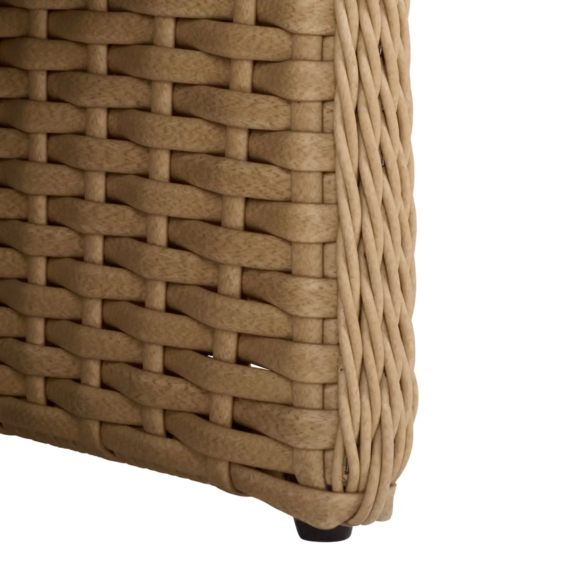 Giuseppe Rattan Weaving Chair in Natural / White in a styled room