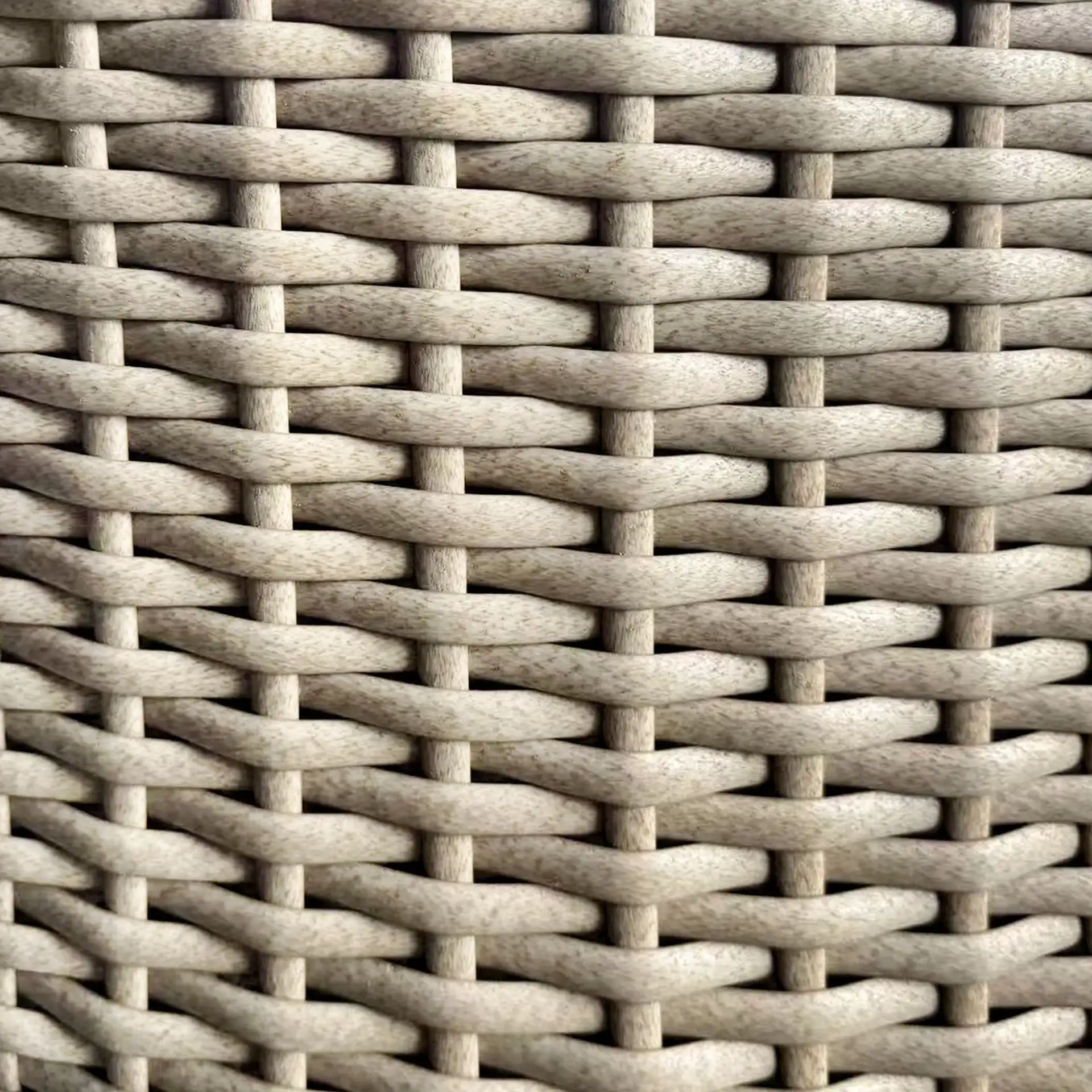 Cleandra Patio Coffee Table in Natural / Black, detail view