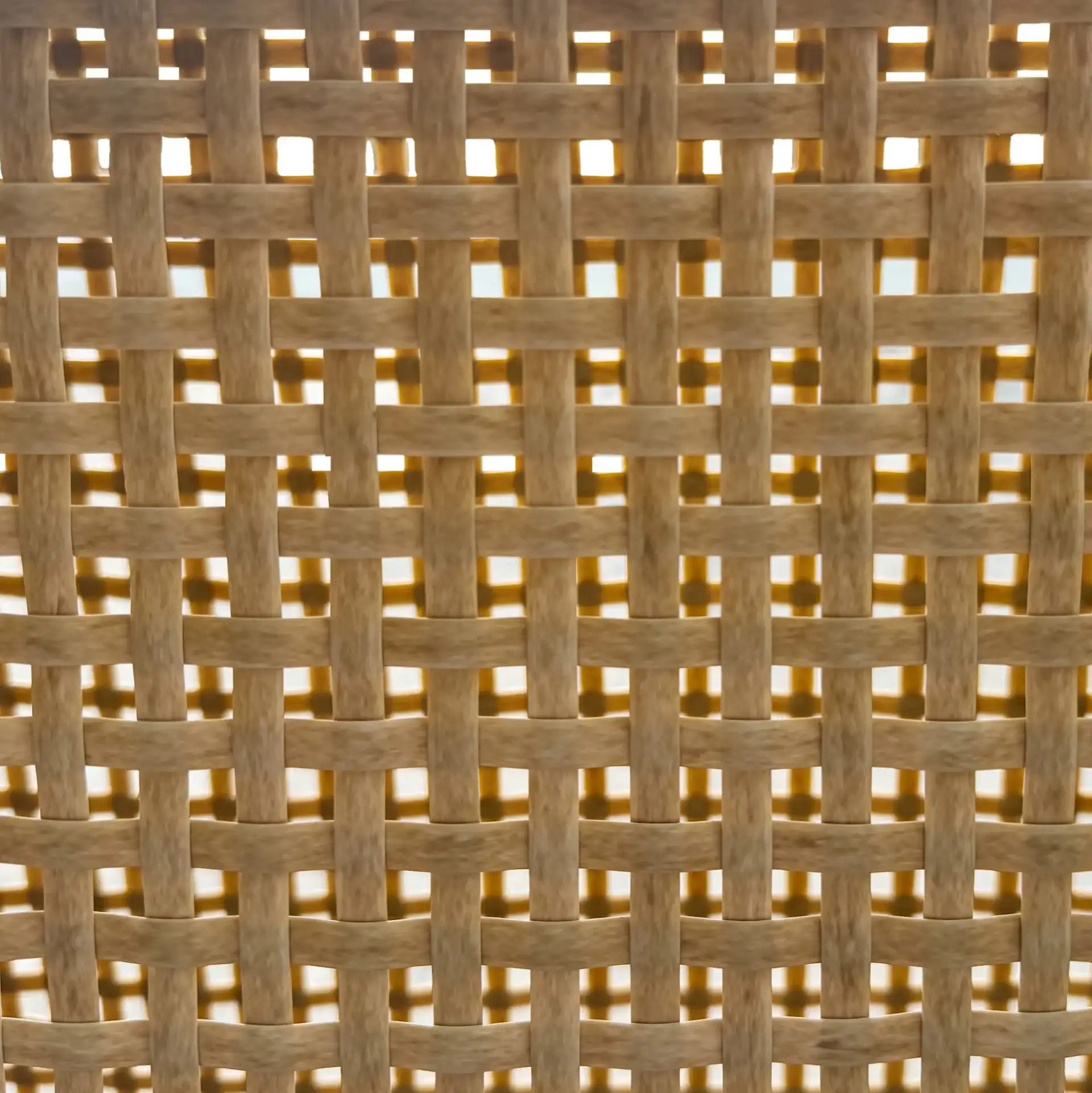 Cleandra Wicker Patio Chair in Natural / Beige, detail view
