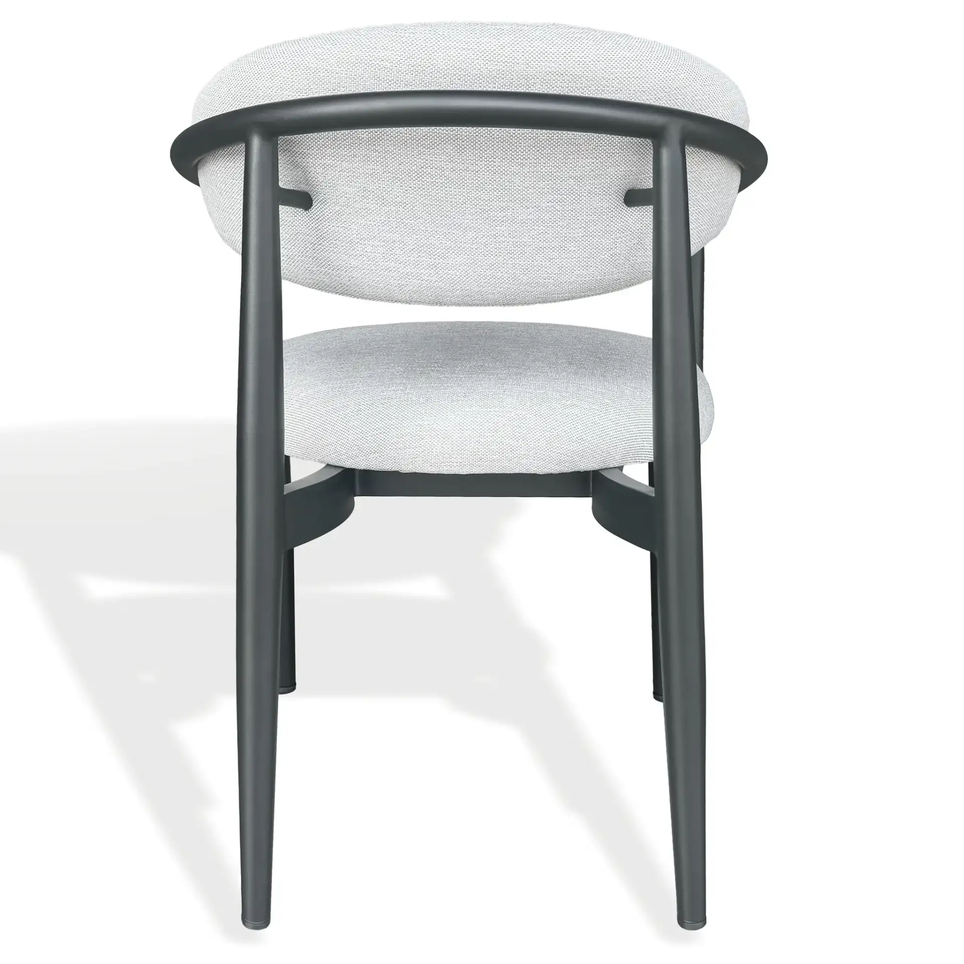 Bethlyn Patio Dining Chair in Black / Beige, detail view