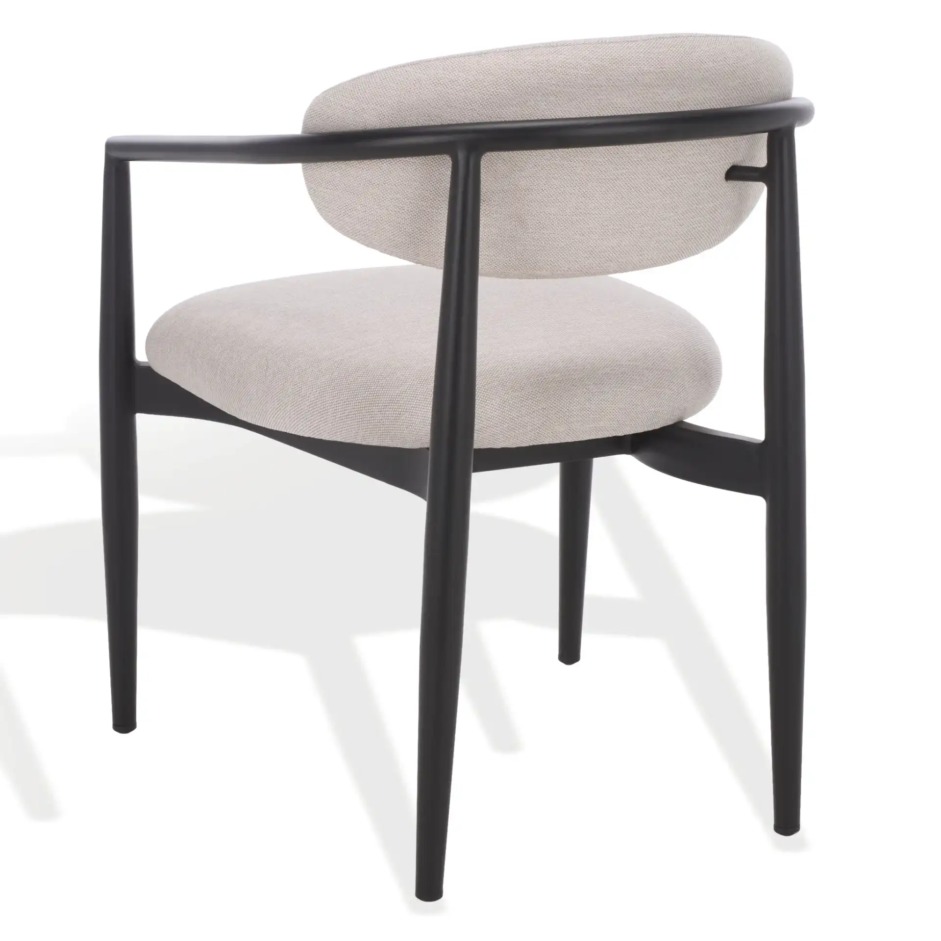 Bethlyn Patio Dining Chair in Black / Beige, detail view
