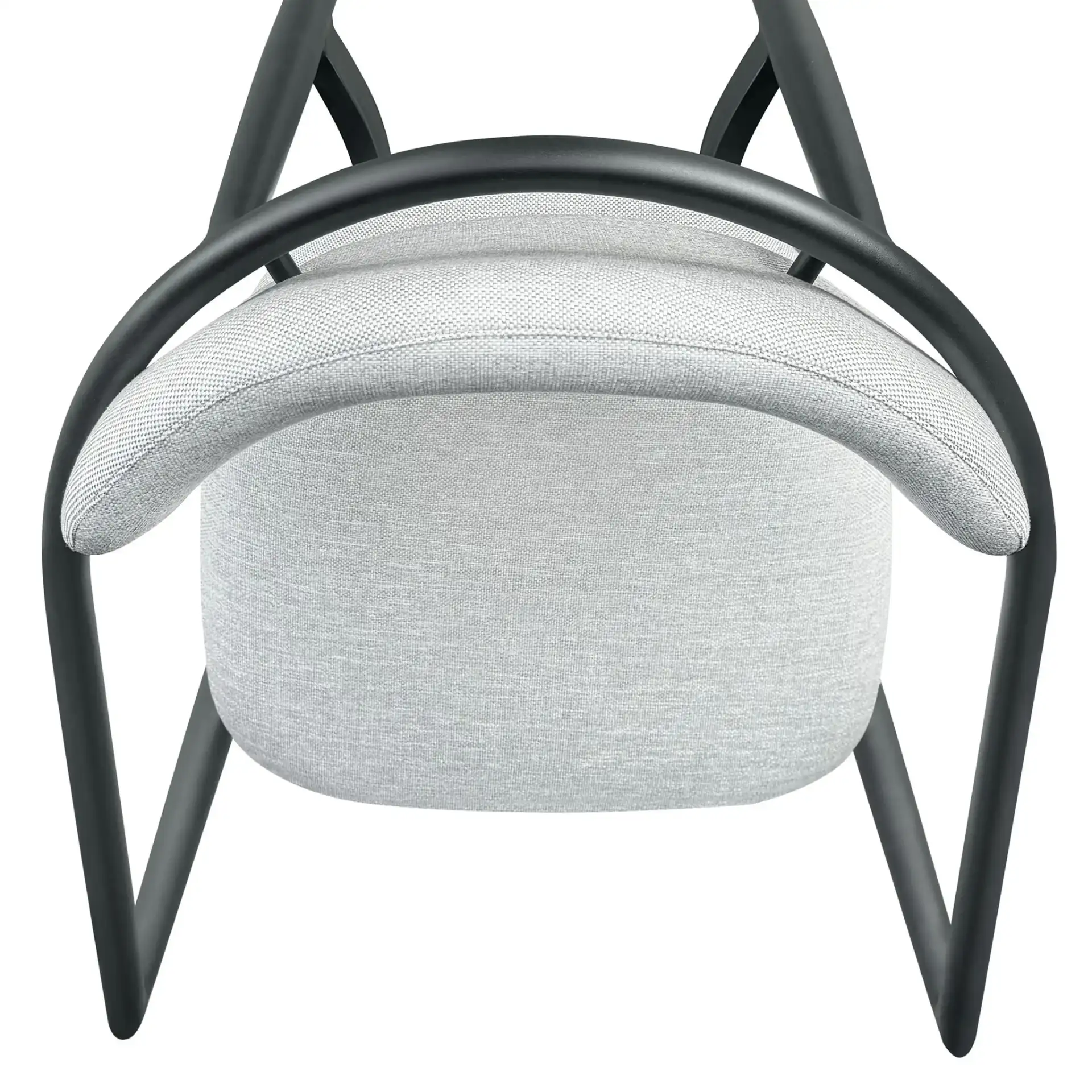 Bethlyn Patio Dining Chair in Black / Beige, detail view