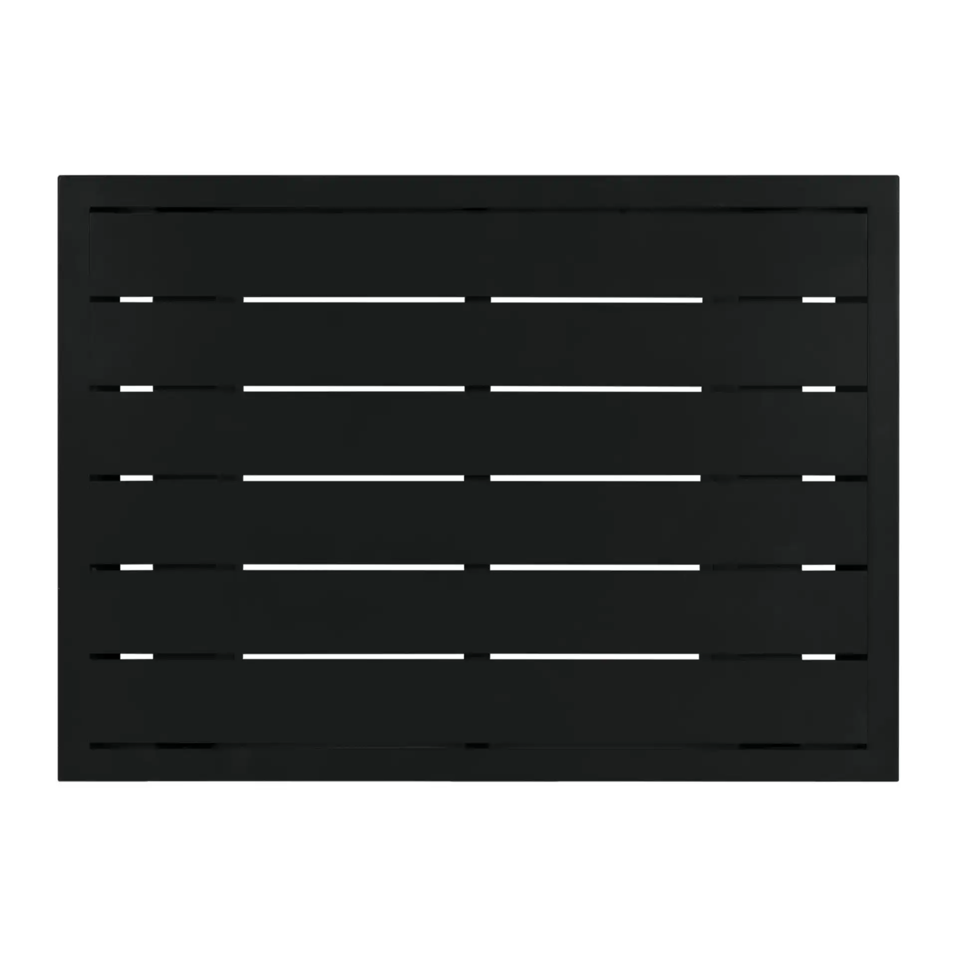 Capricio Aluminum Outdoor End Table in Black, detail view