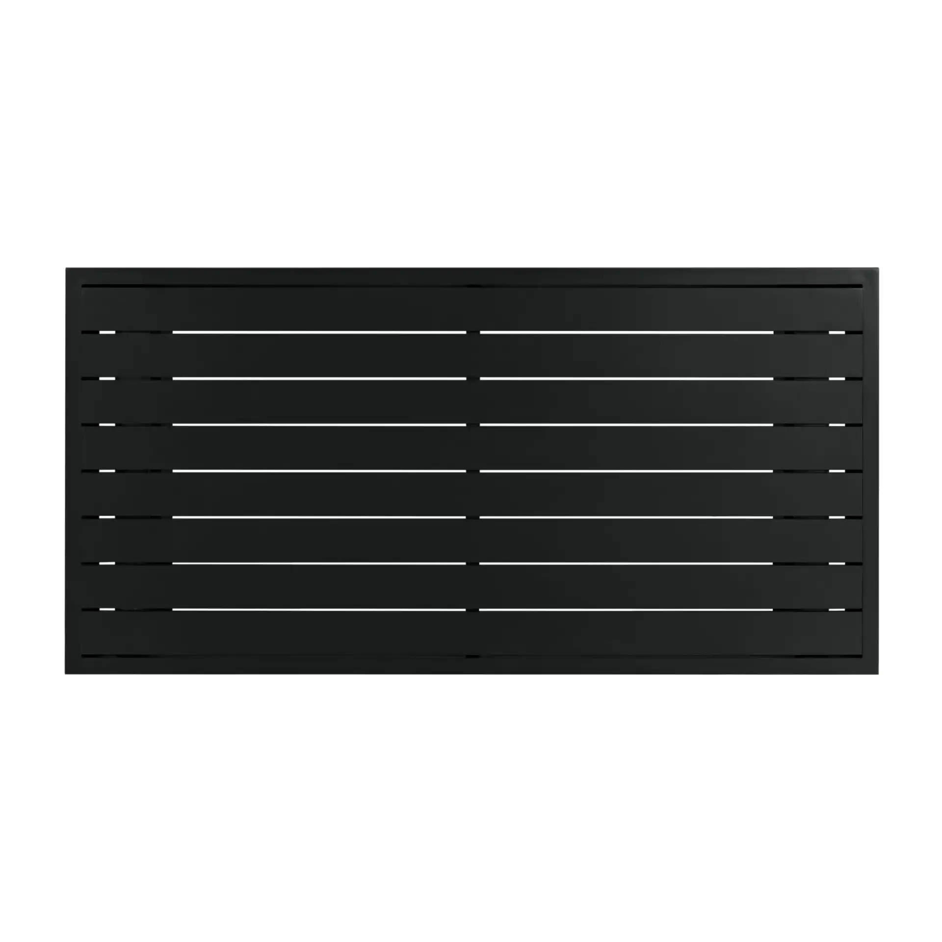 Capricio Aluminum Outdoor Coffee Table in Black, detail view