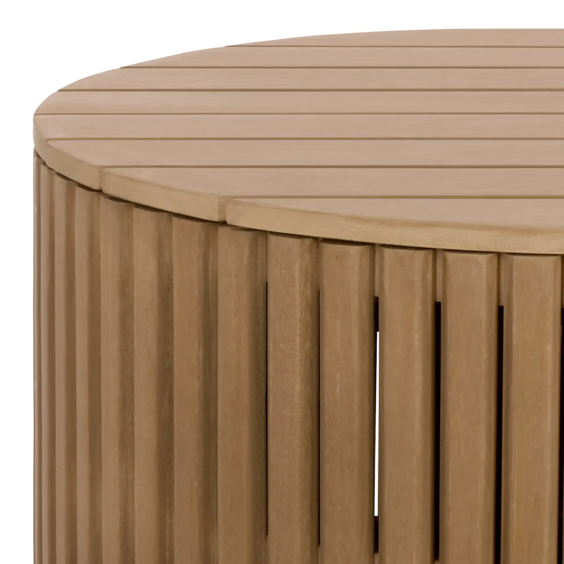 Arielle Wood Coffee Table in Natural in a styled room