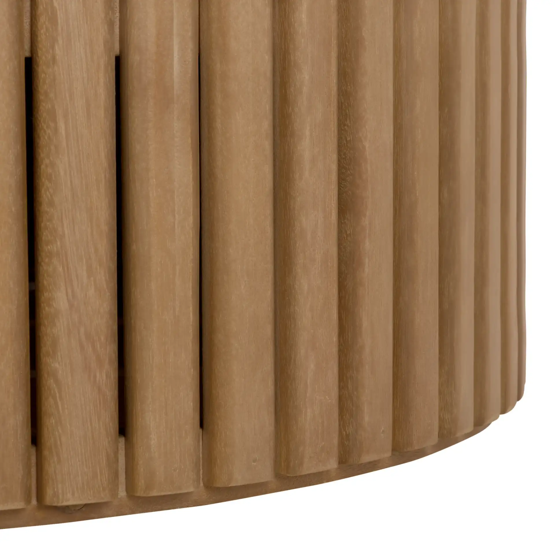 Arielle Wood Coffee Table in Natural in a styled room