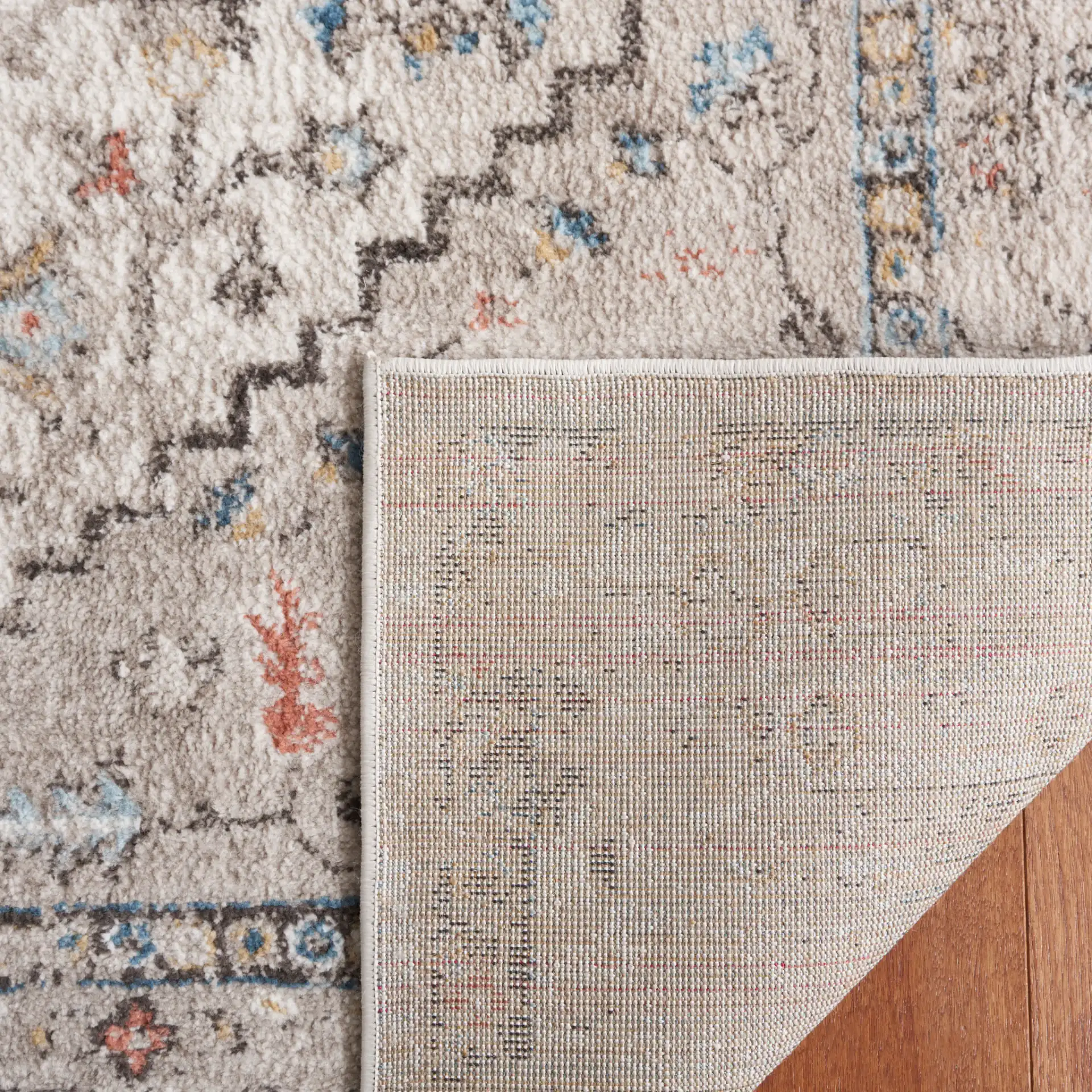 Cornelia Medallion Rug in Ivory in a styled room