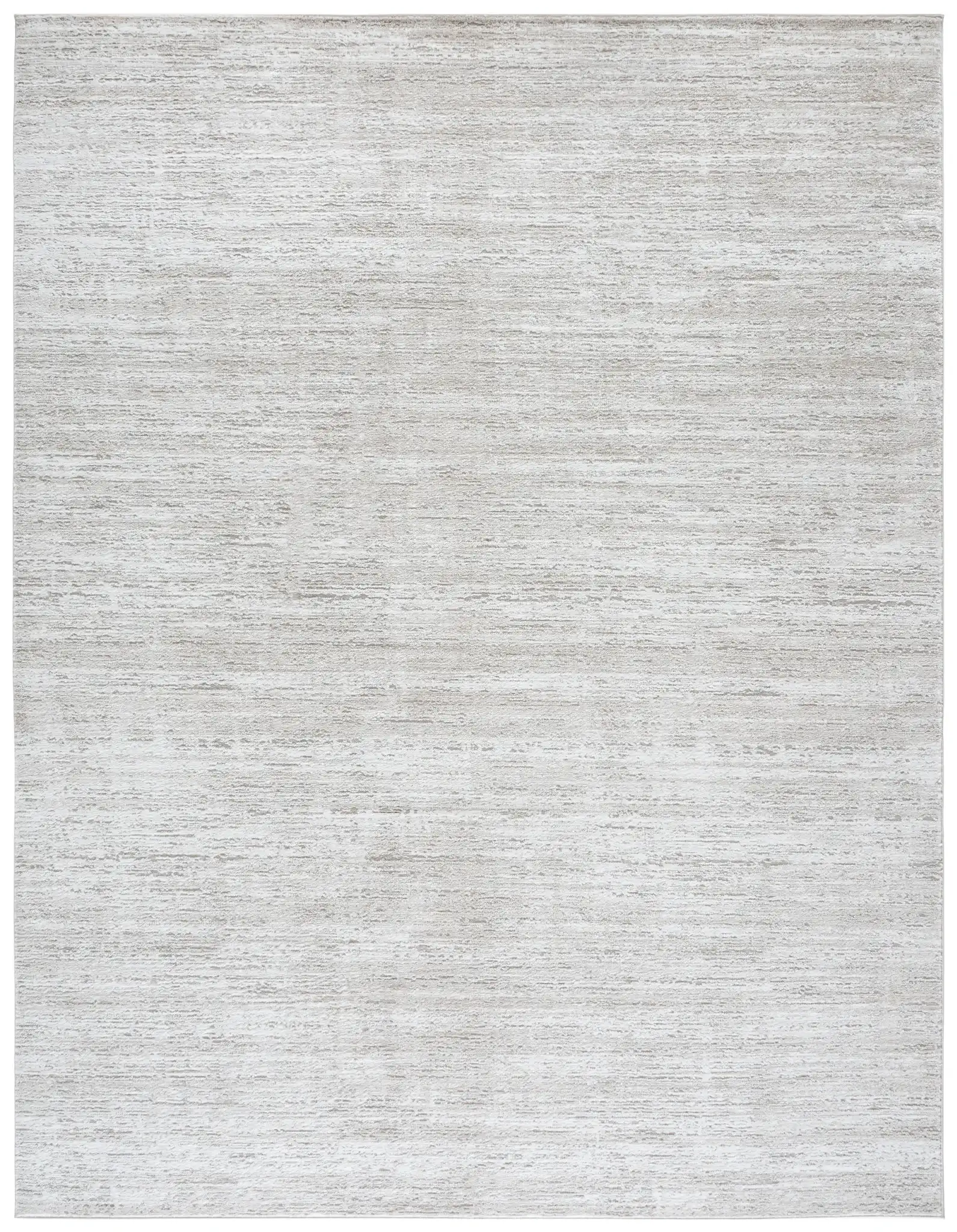 Carter Linear Striation Rug in Ivory / Taupe