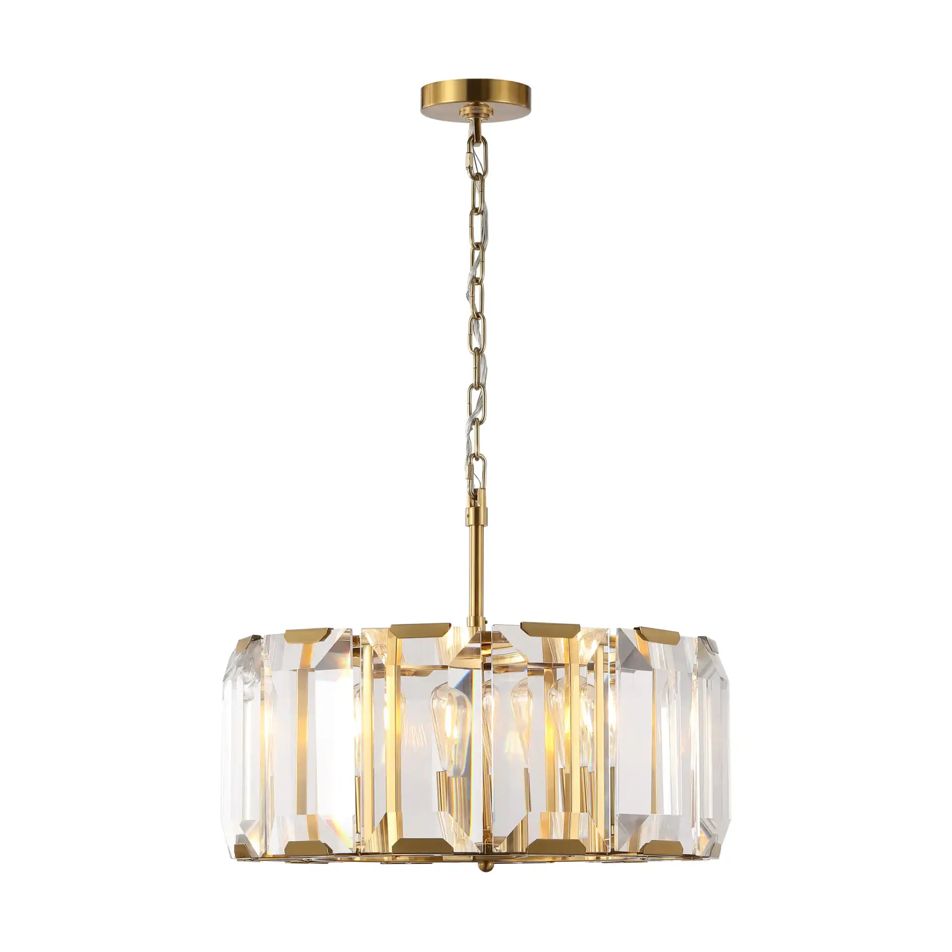 Symone Glass Chandelier in Gold