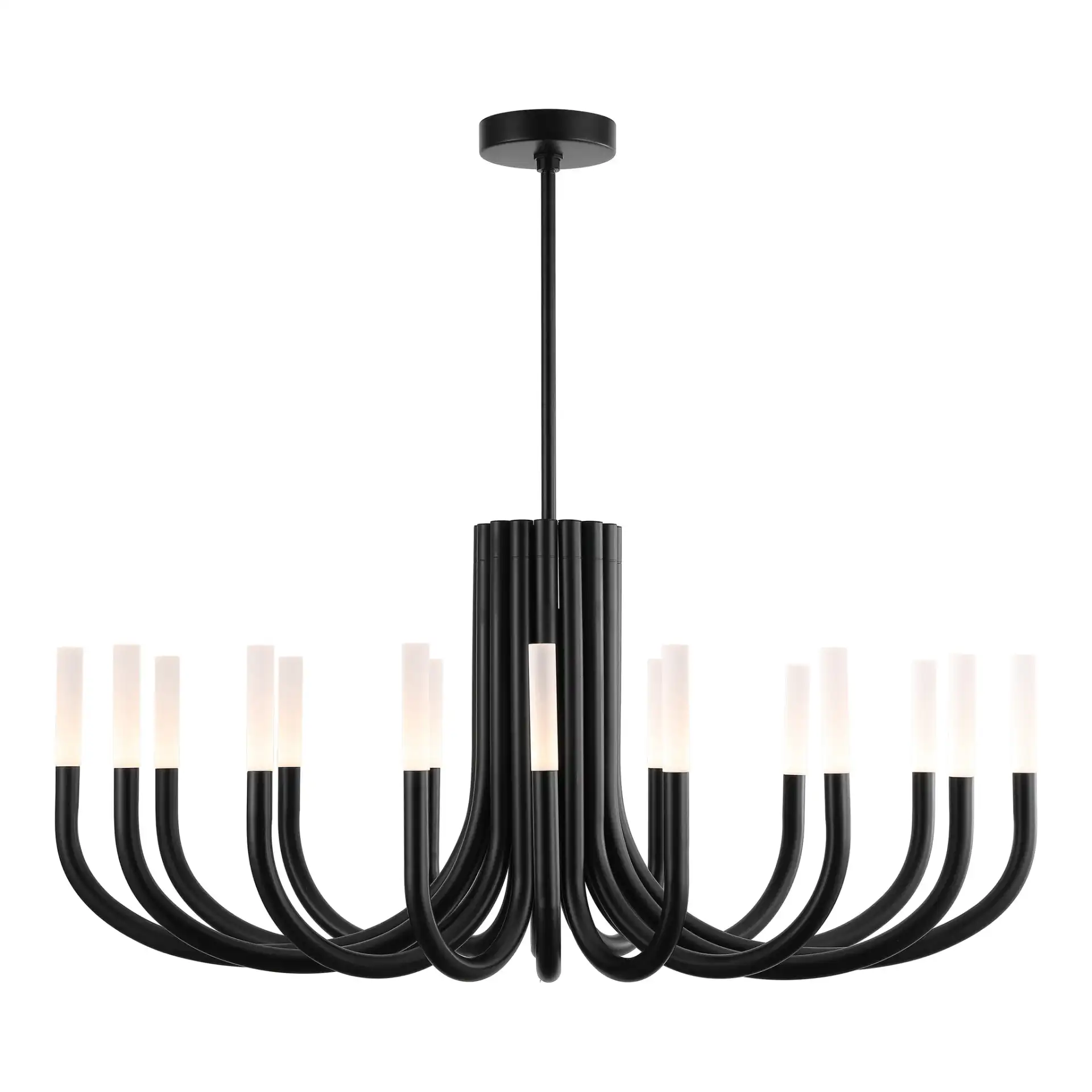 Evonne Metal Chandelier in Black