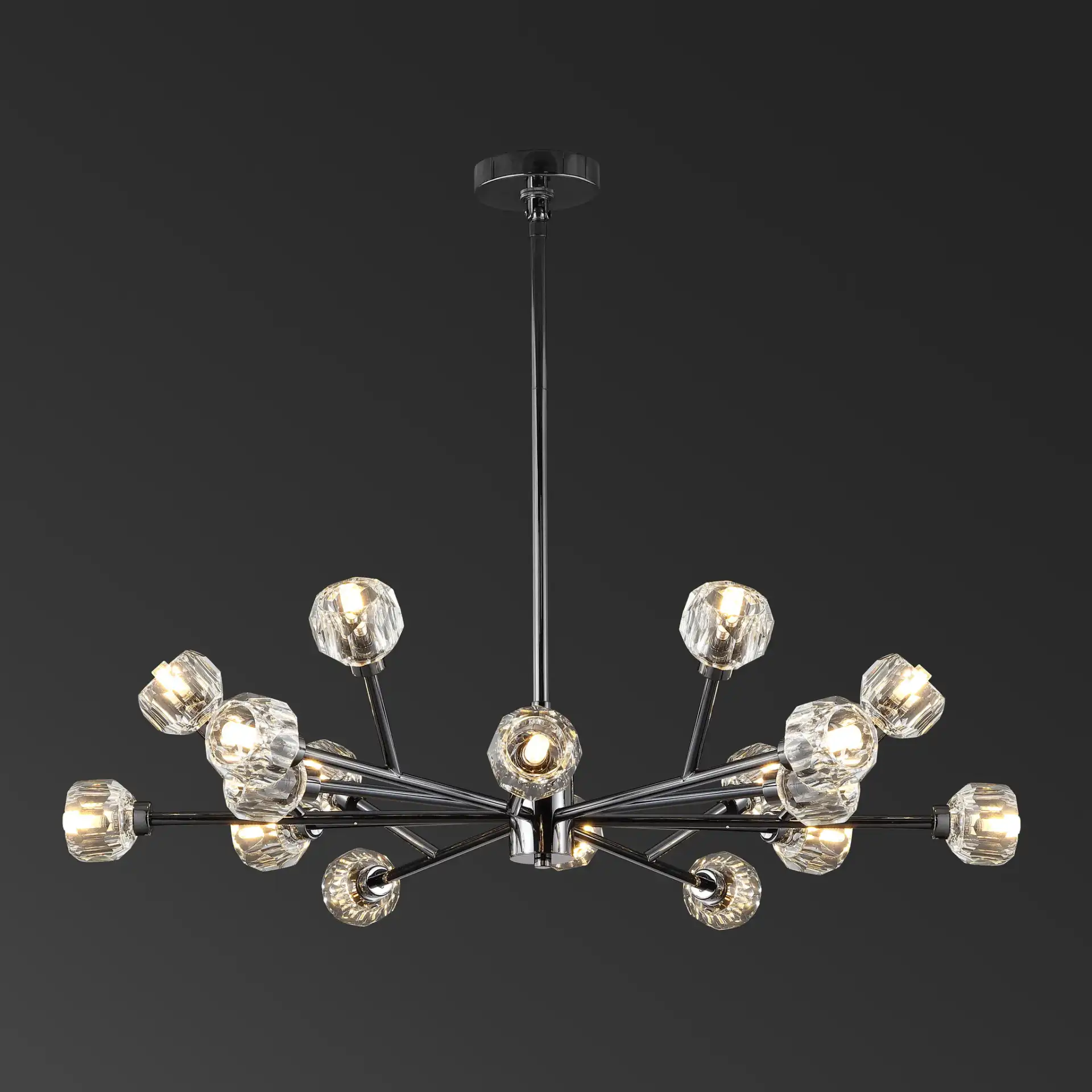 Breyer Crystal Chandelier in Black