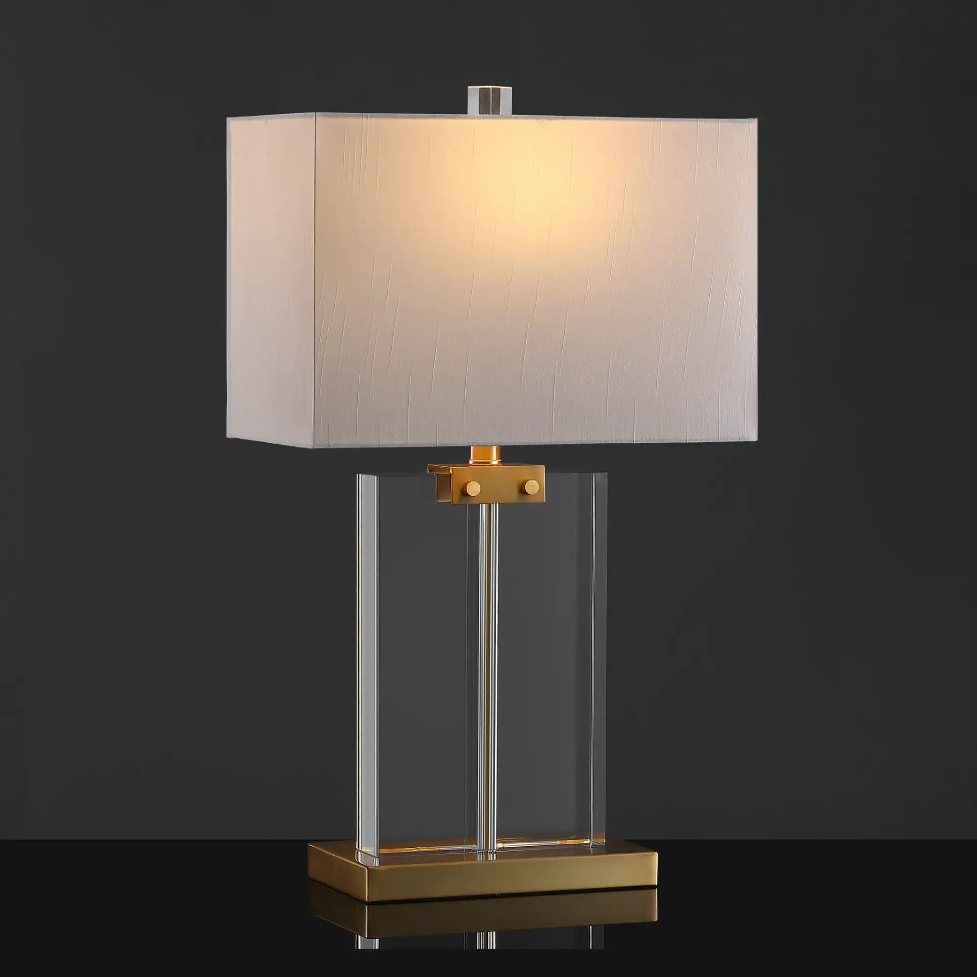 Maddock Crystal Table Lamp in Clear / Gold