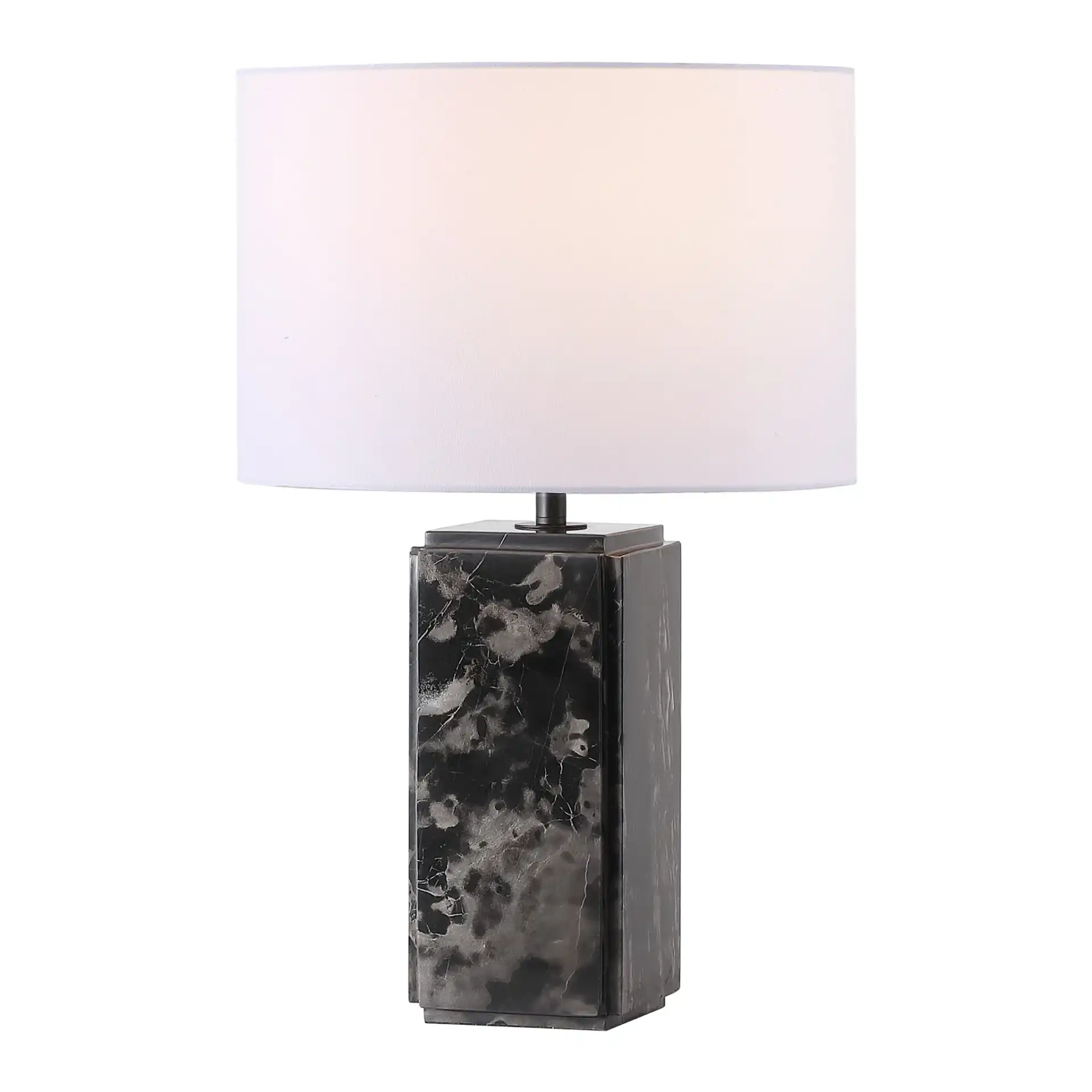 Zahra Marble Tall Table Lamp in Black / White