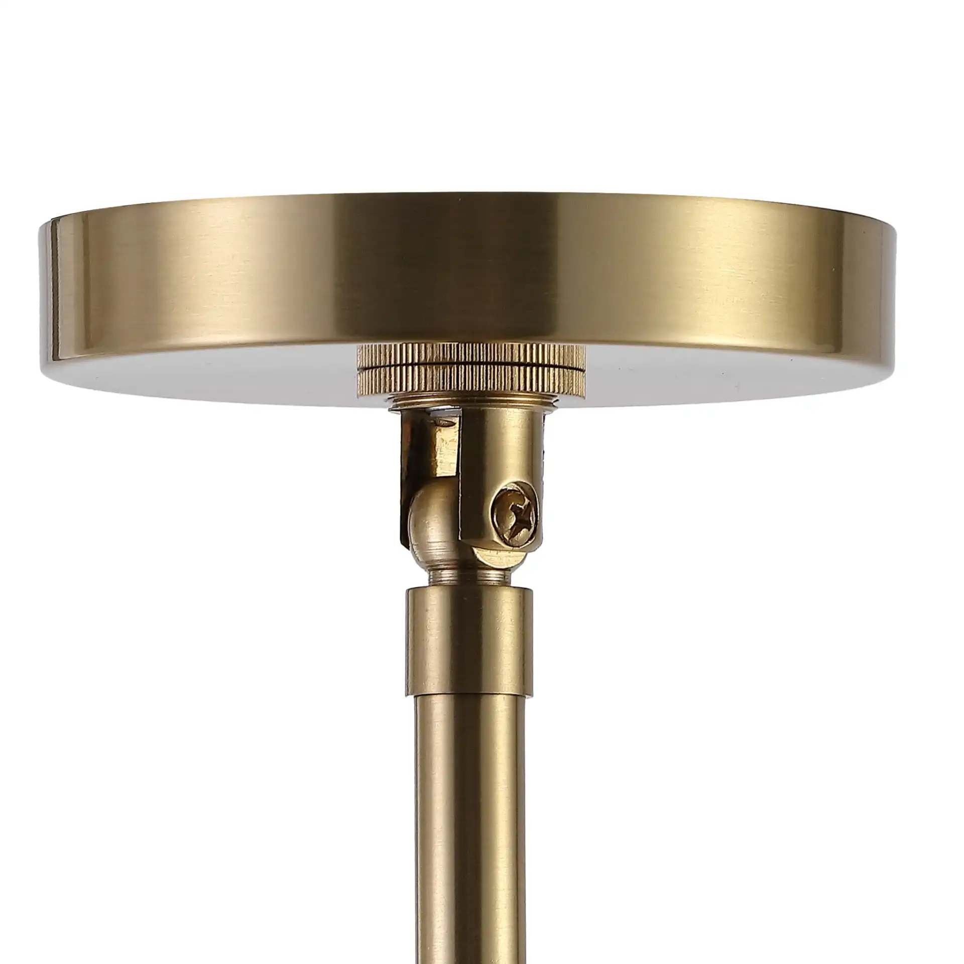 Raphaela Glass Globe Chandelier in Gold / White in a styled room
