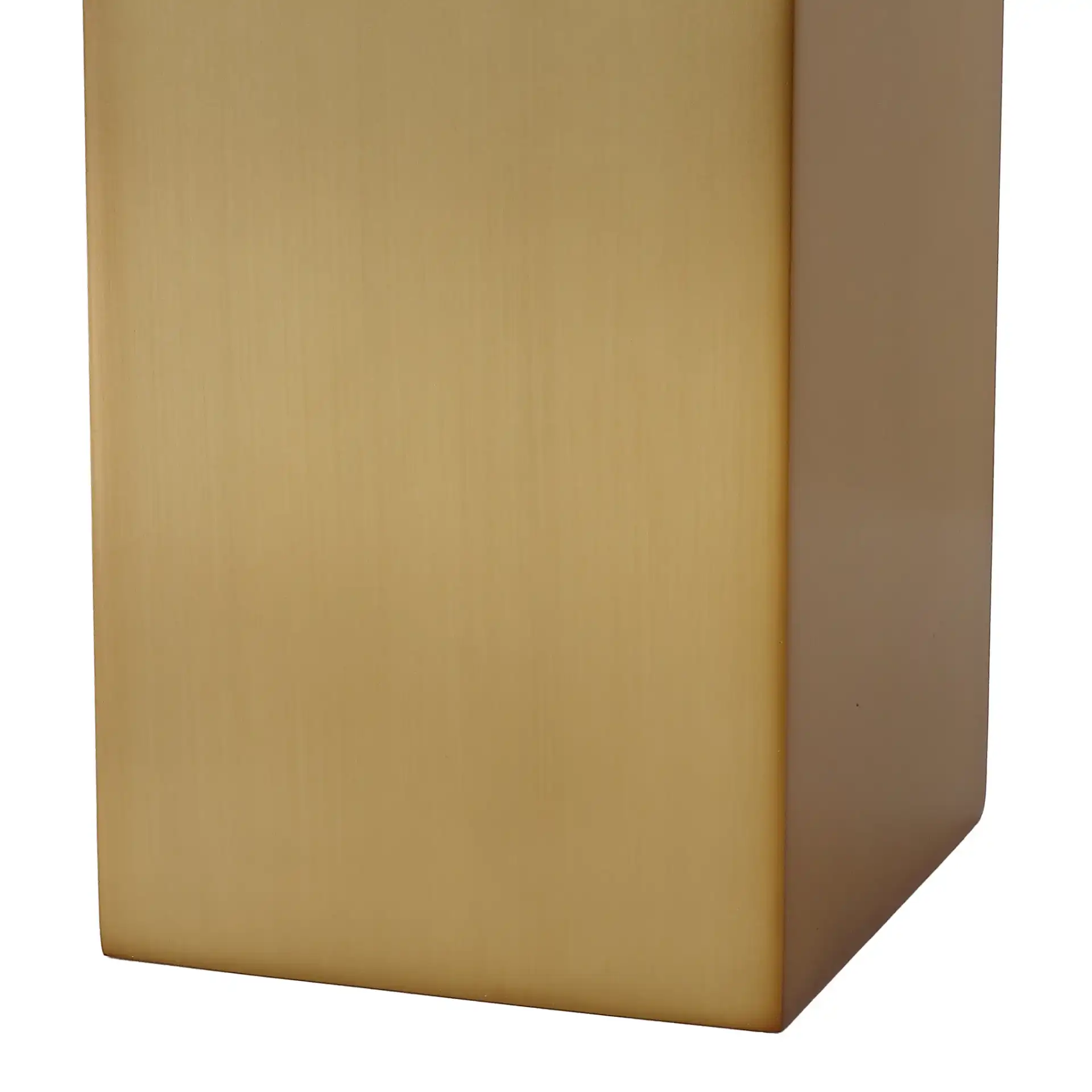 Hank Metal Square Table Lamp in Gold / White in a styled room