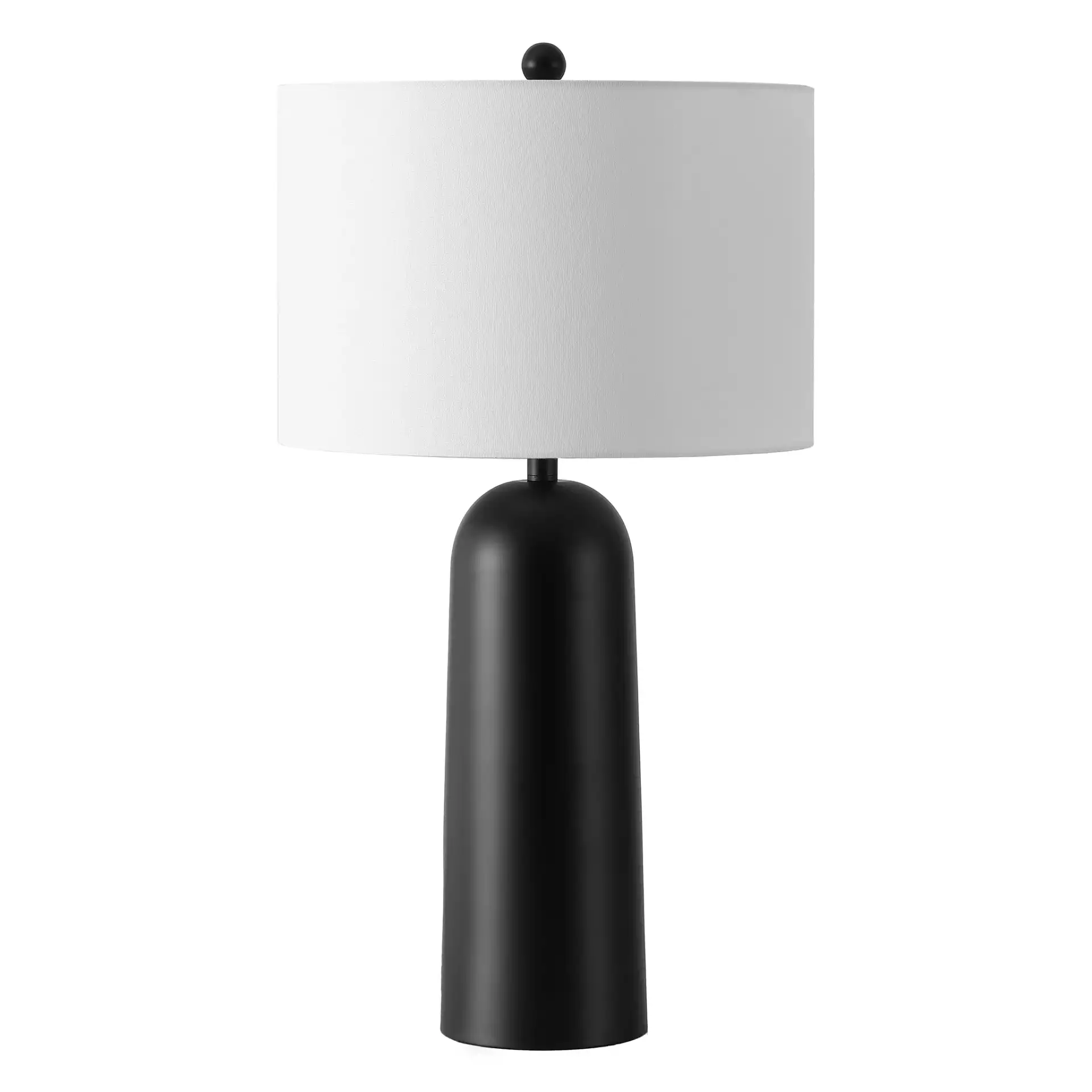 Chadric Metal Table Lamp in Black / White, detail view